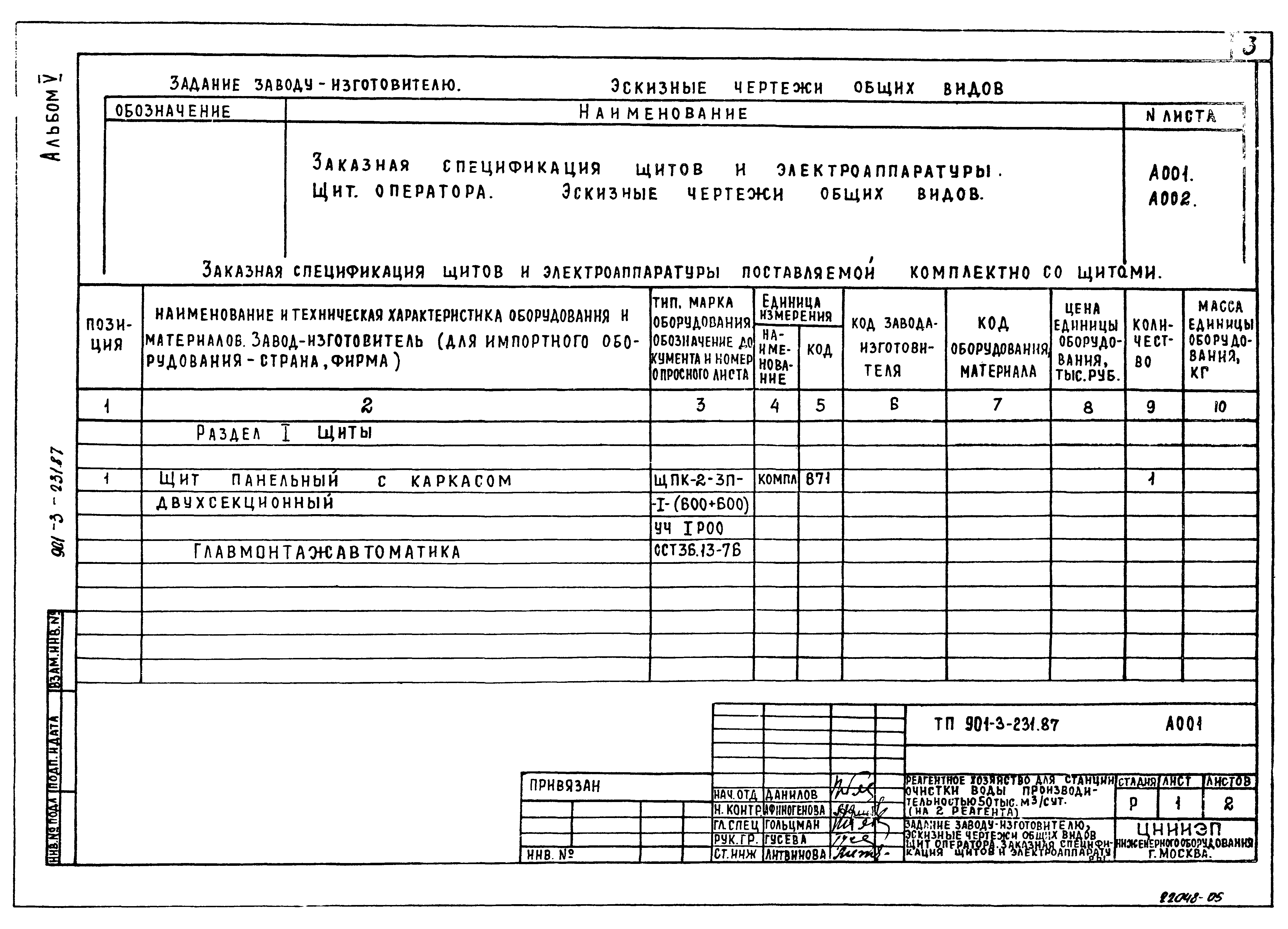 Типовой проект 901-3-232.87
