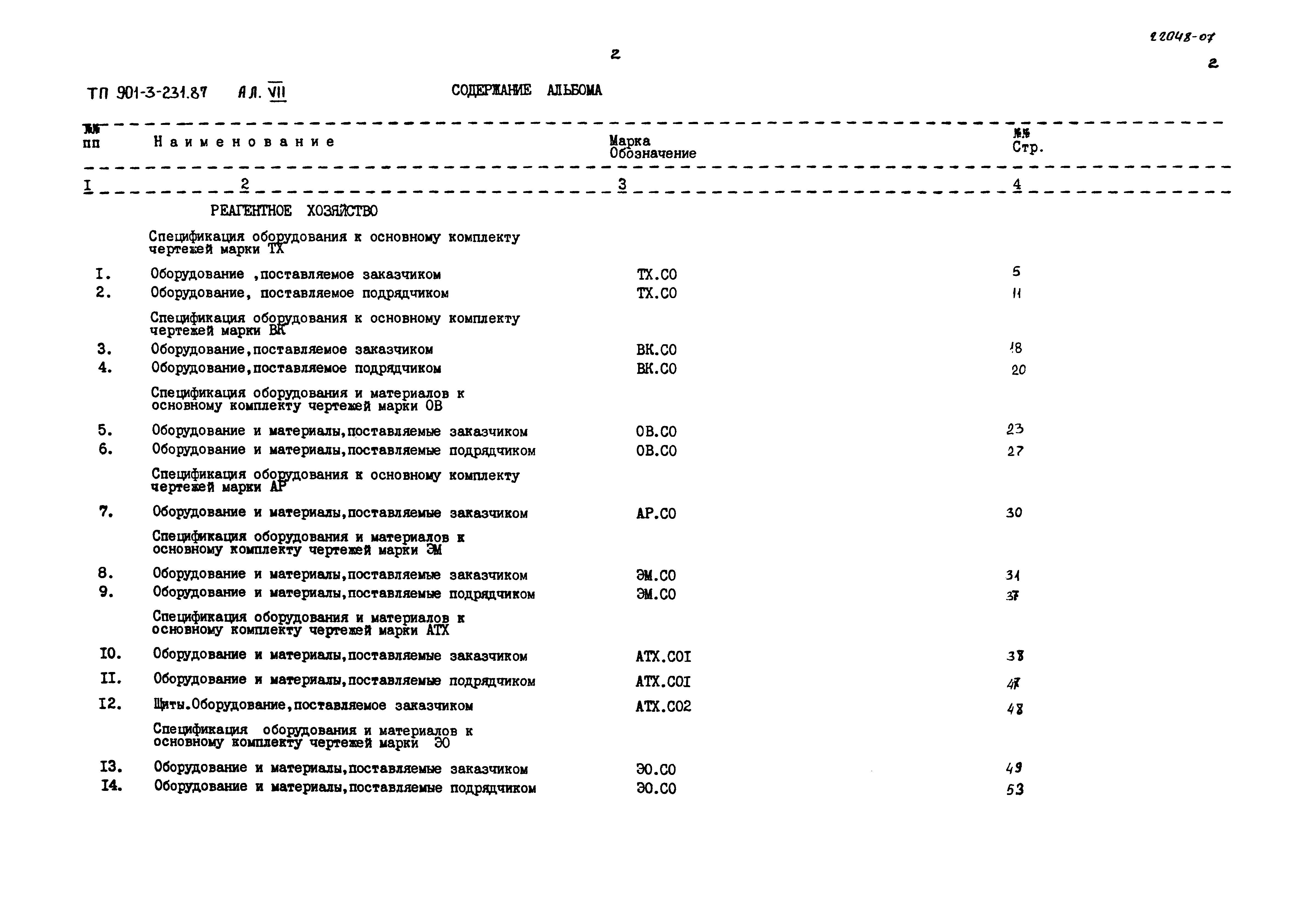 Типовой проект 901-3-231.87