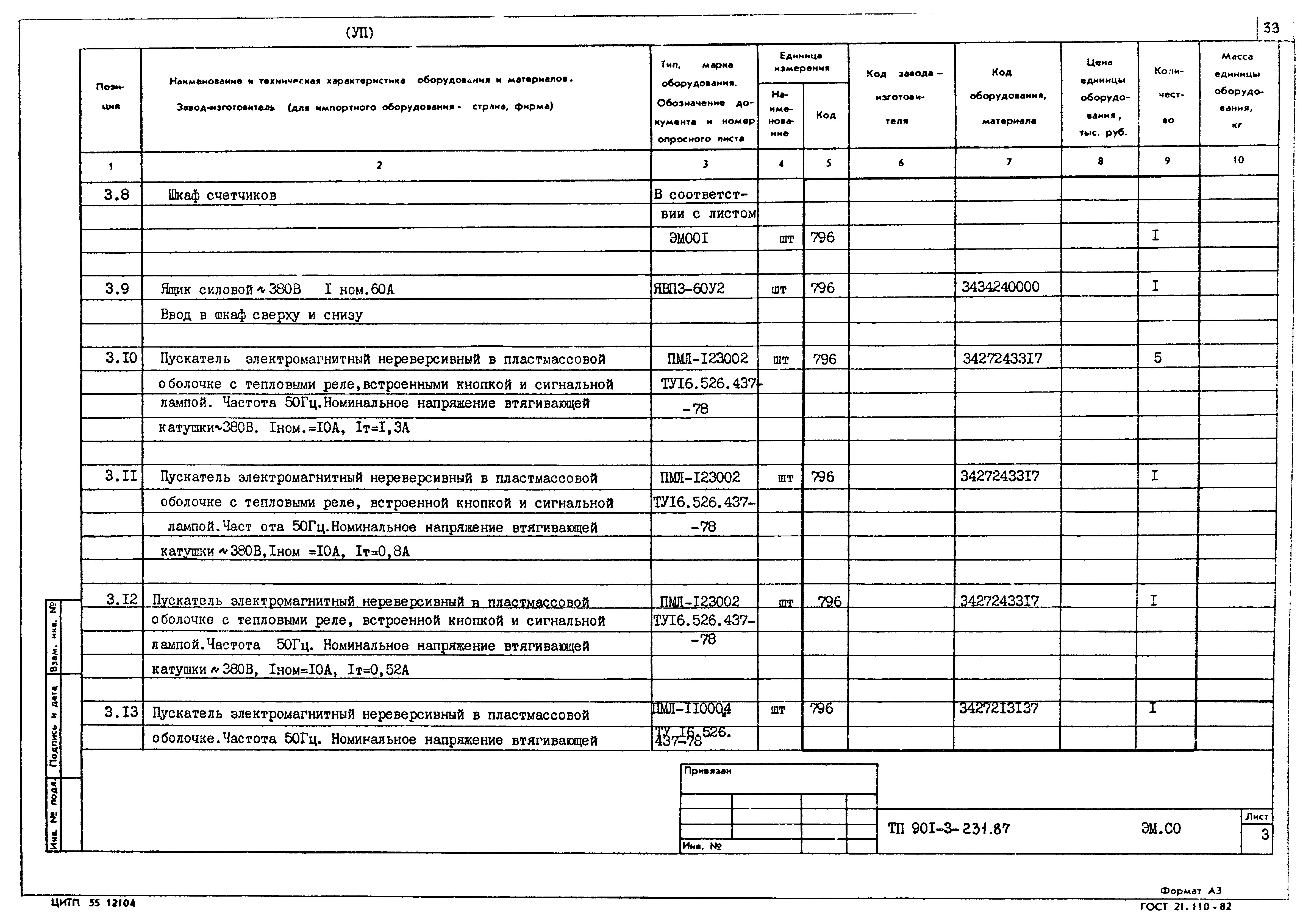 Типовой проект 901-3-231.87