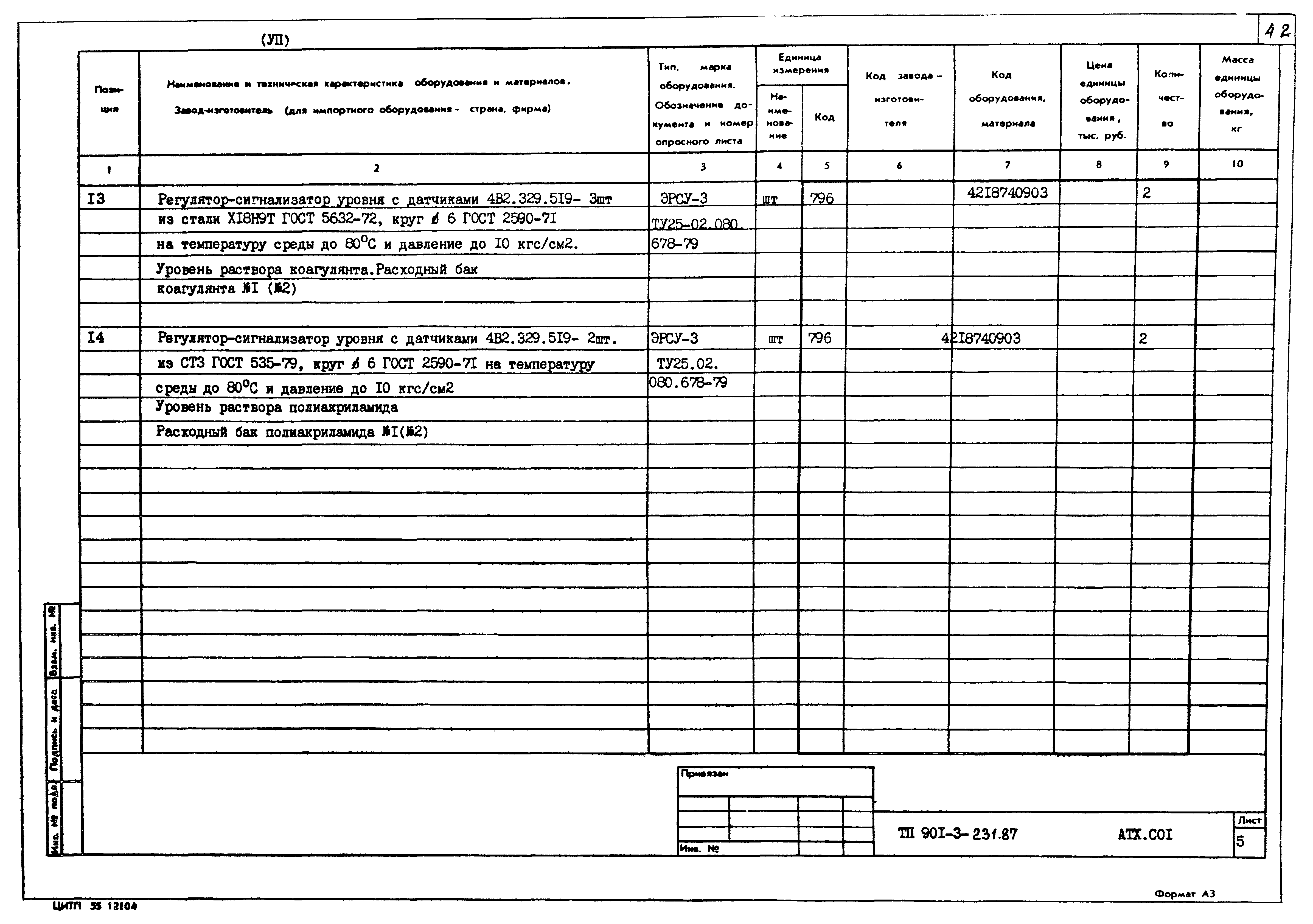 Типовой проект 901-3-231.87