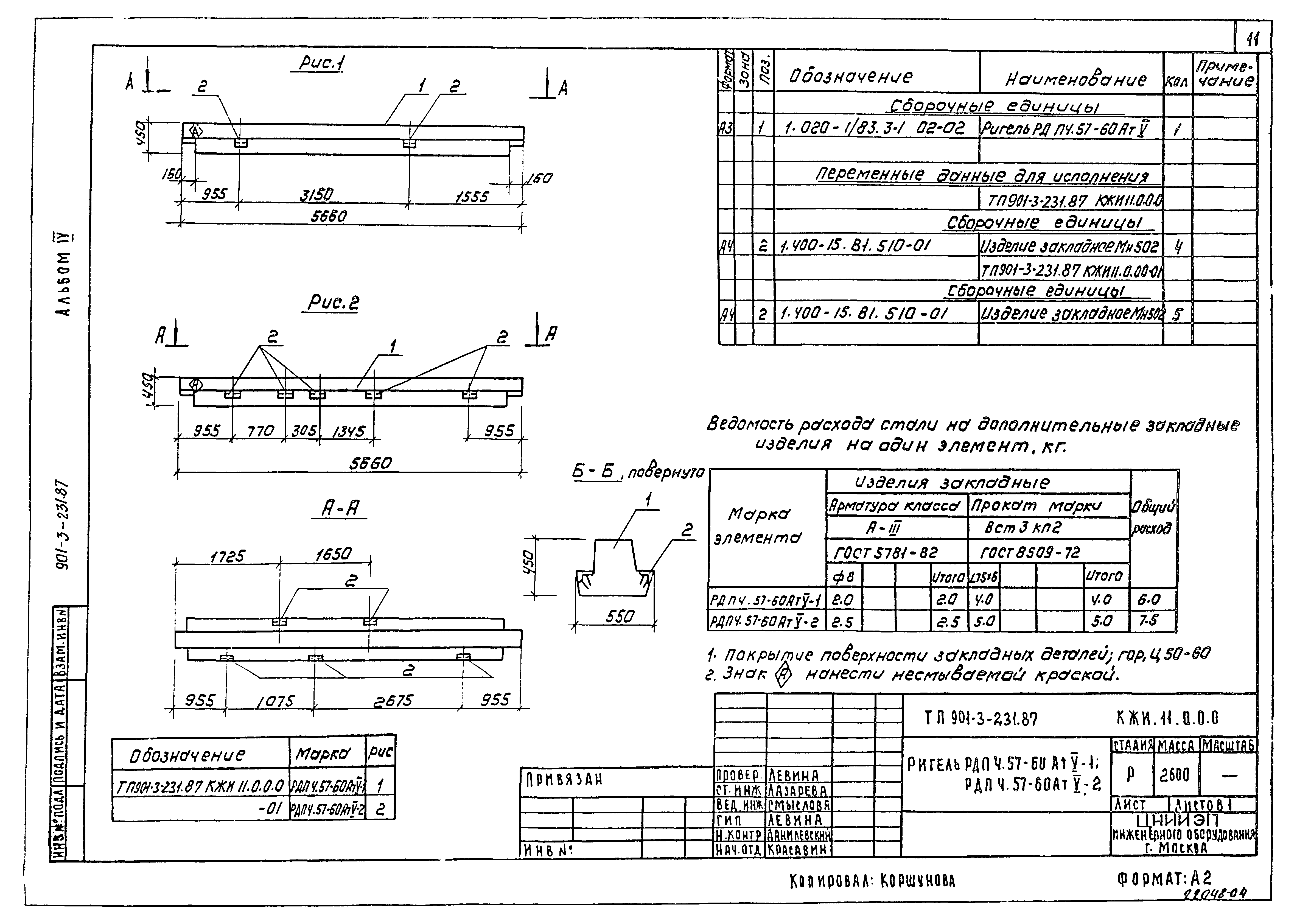 Типовой проект 901-3-231.87