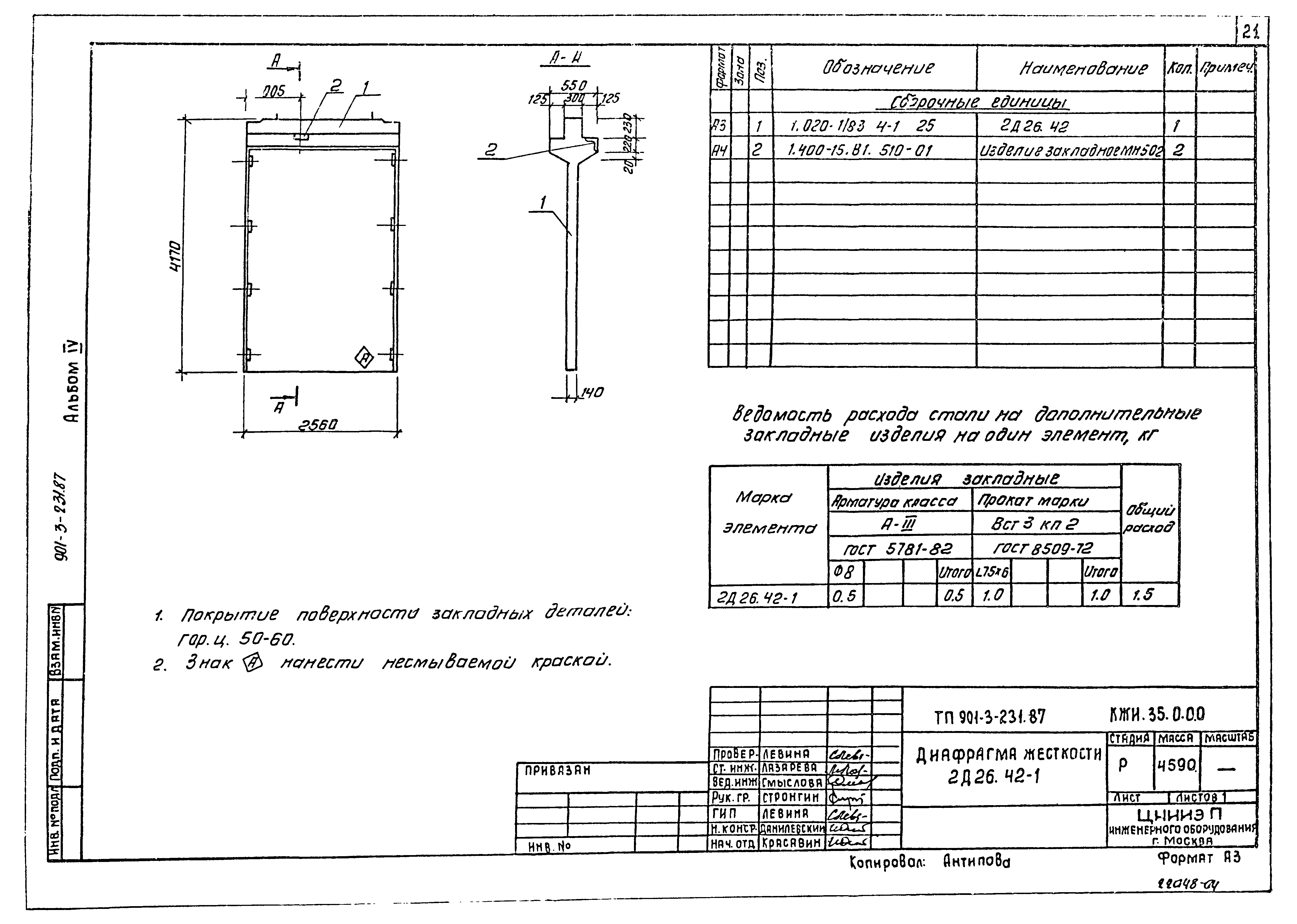 Типовой проект 901-3-231.87