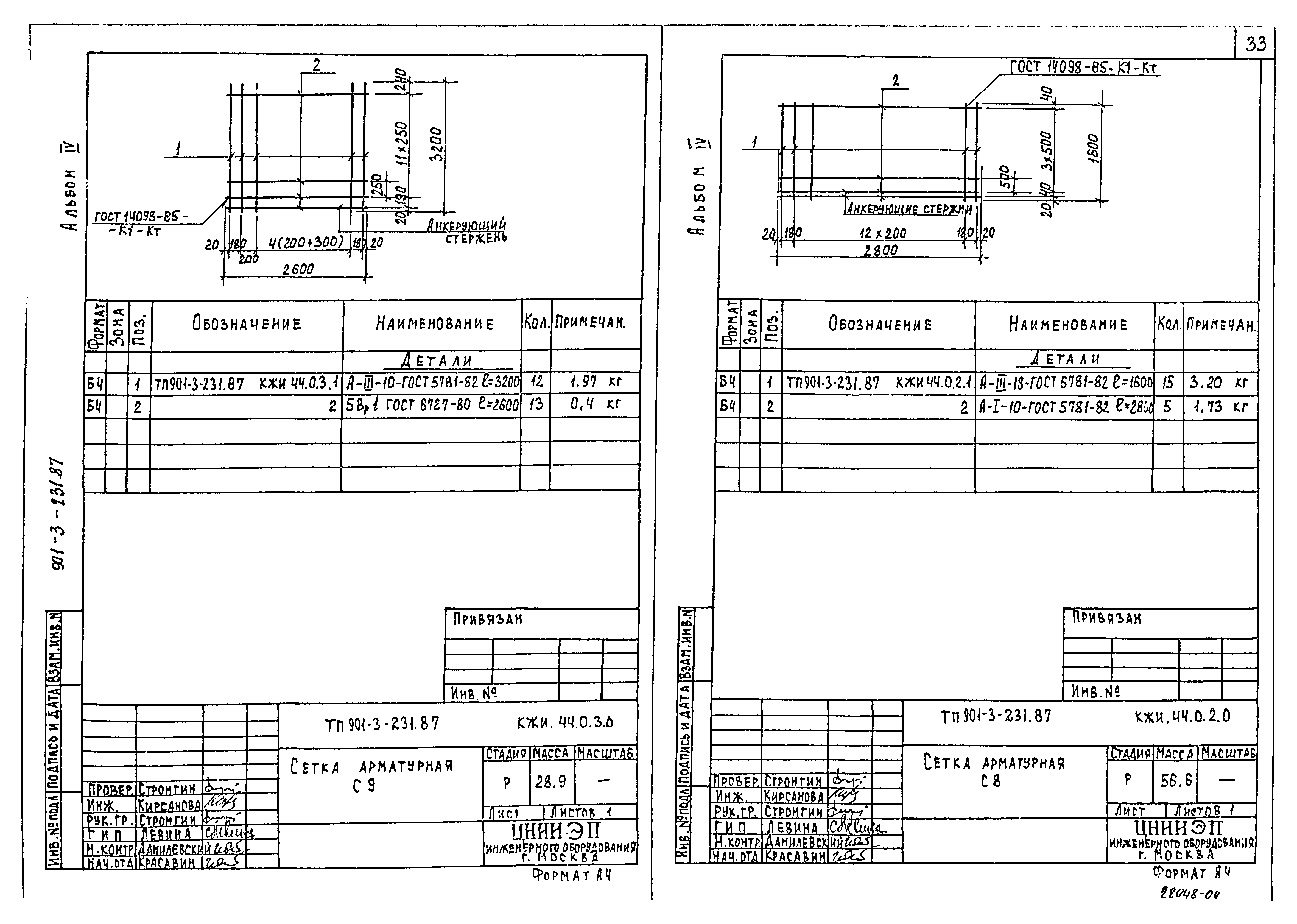 Типовой проект 901-3-231.87