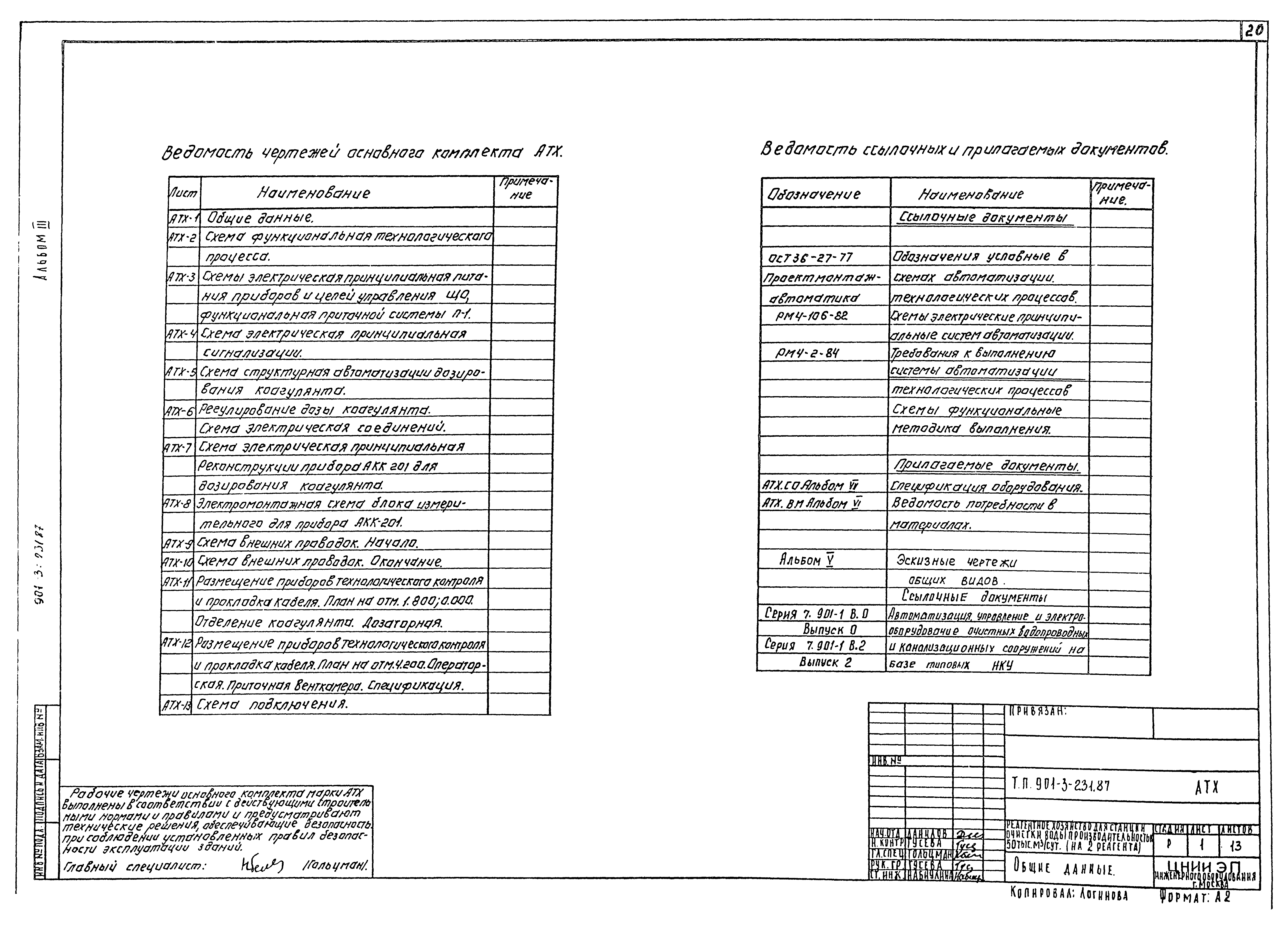 Типовой проект 901-3-231.87