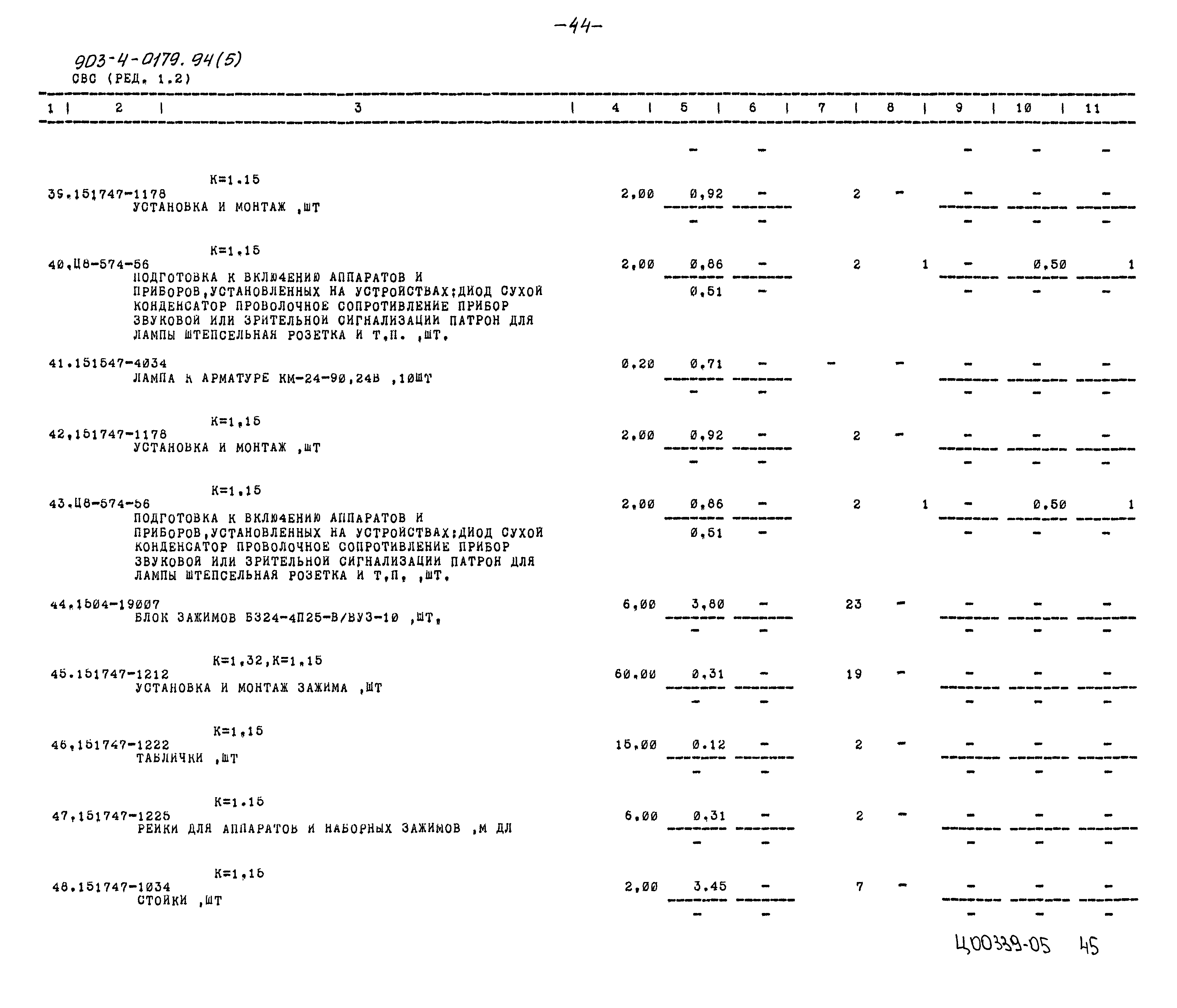 Типовые проектные решения 903-4-0179.94