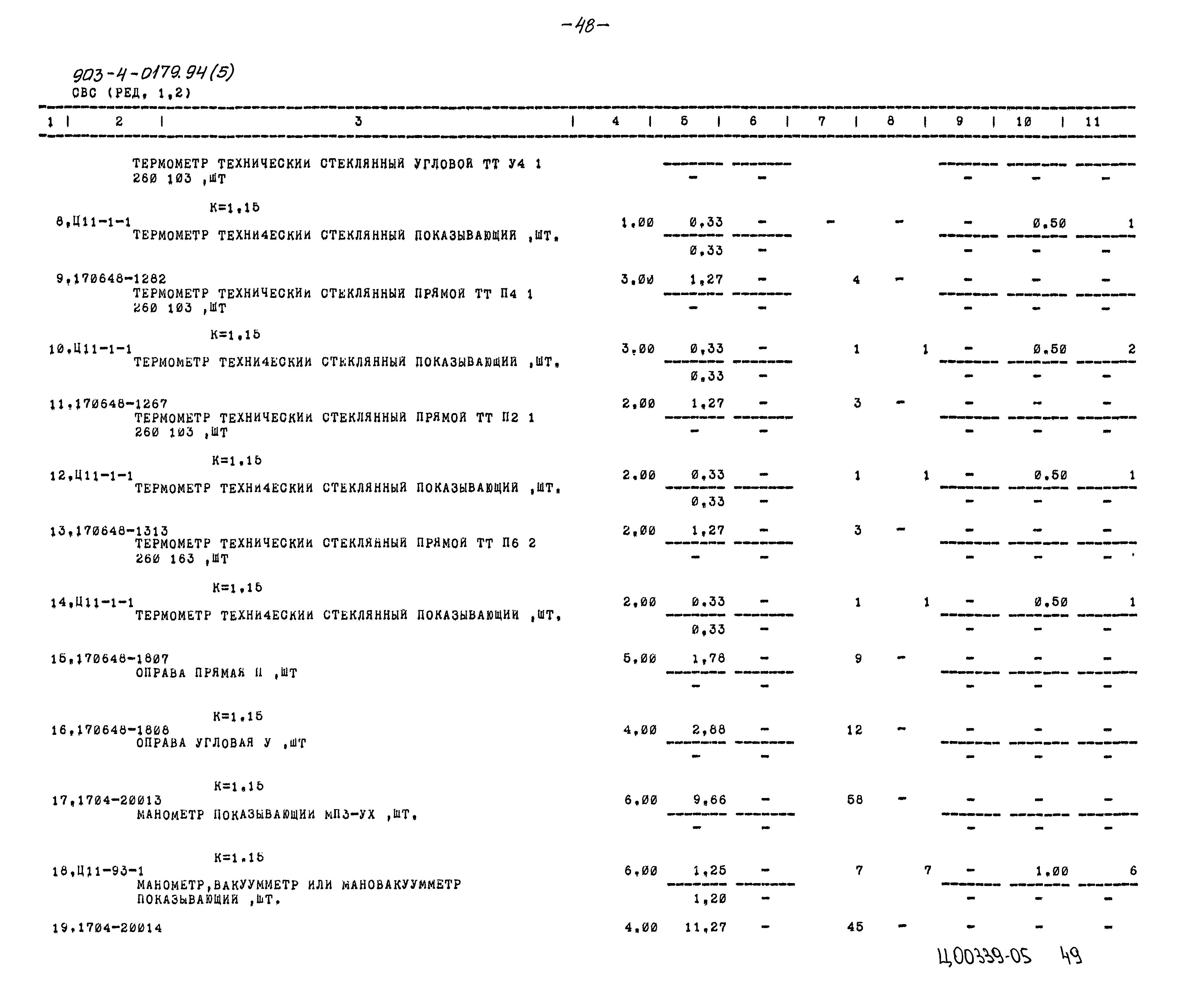 Типовые проектные решения 903-4-0179.94