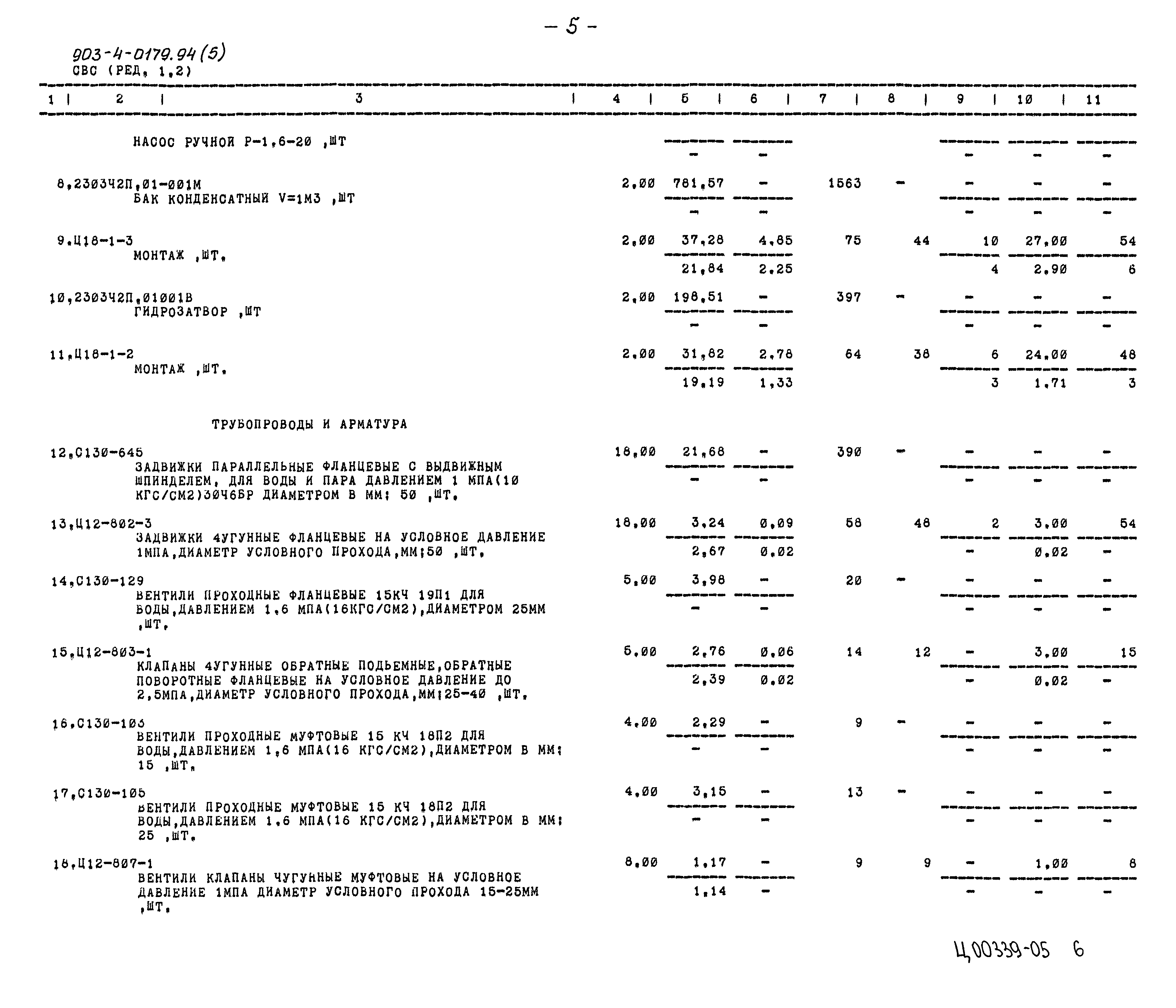 Типовые проектные решения 903-4-0179.94