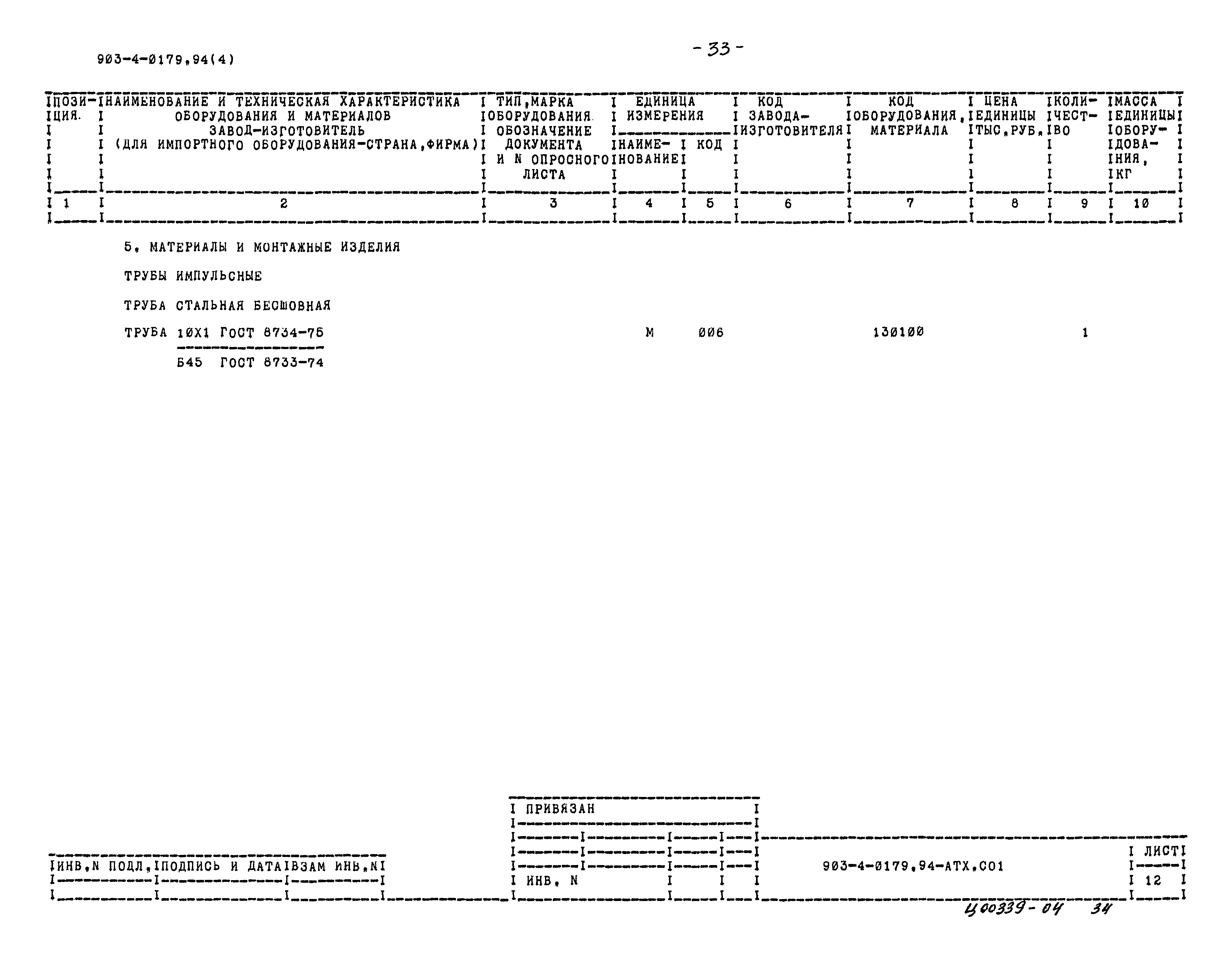 Типовые проектные решения 903-4-0179.94