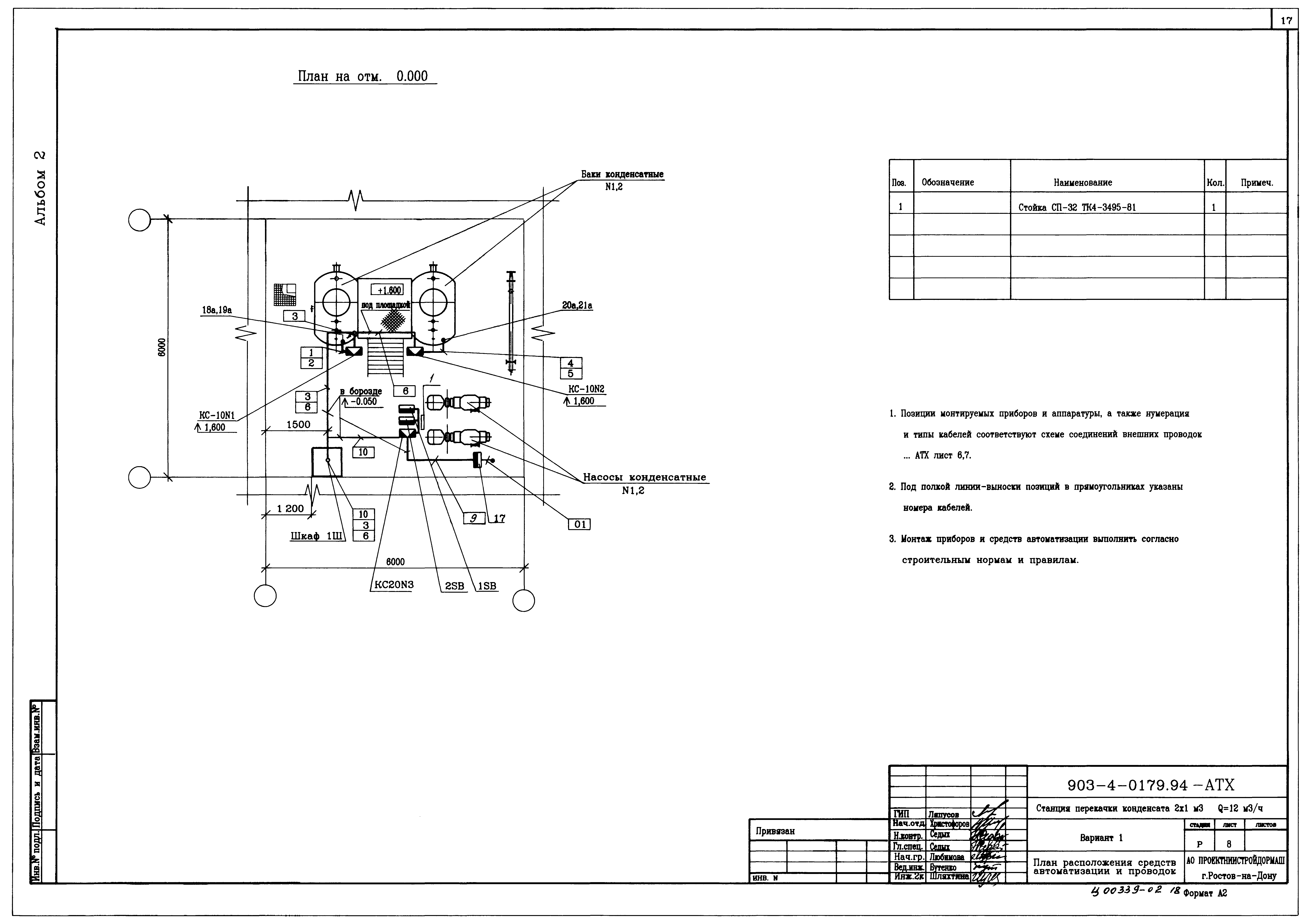 Типовые проектные решения 903-4-0179.94