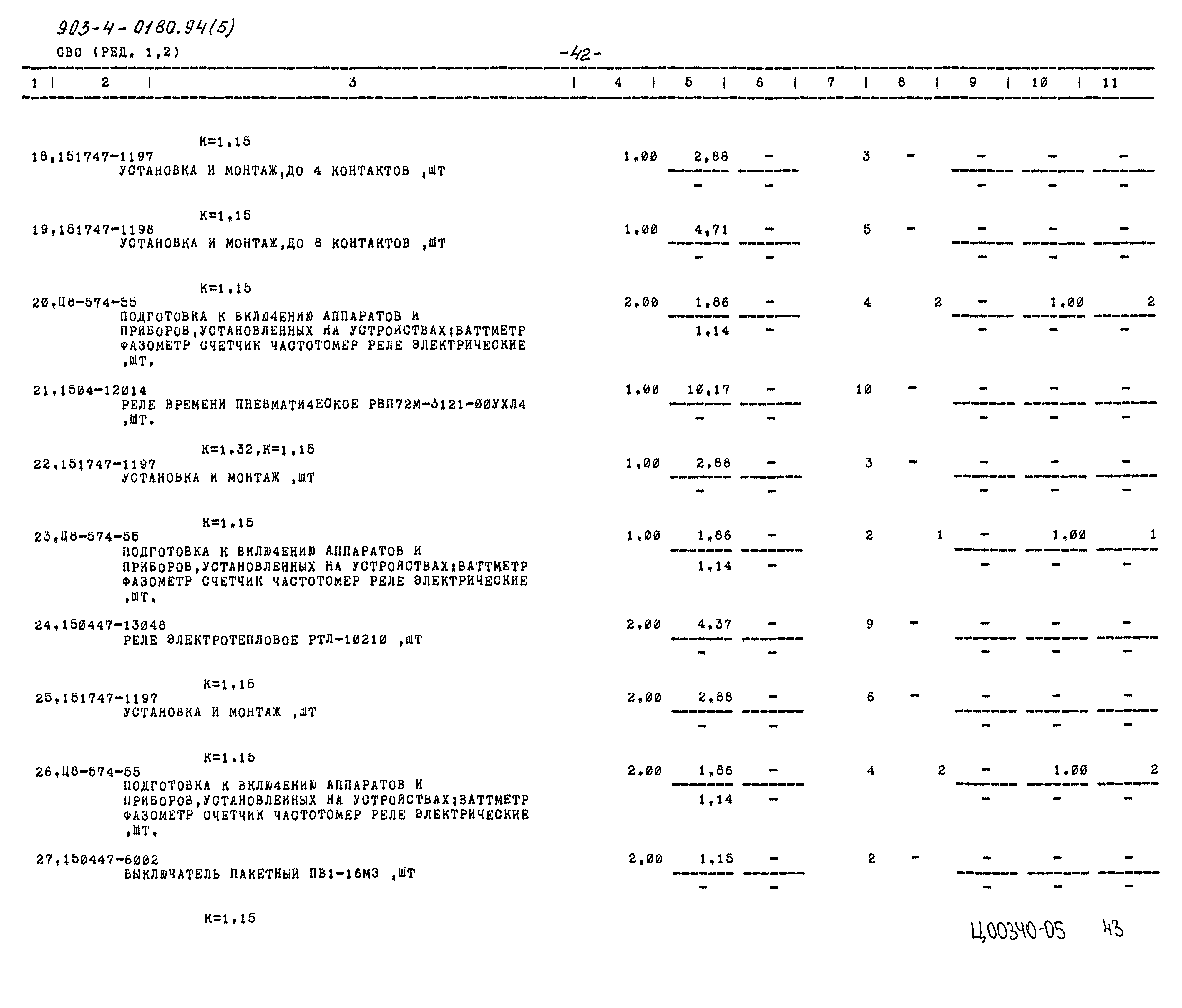 Типовые проектные решения 903-4-0180.94