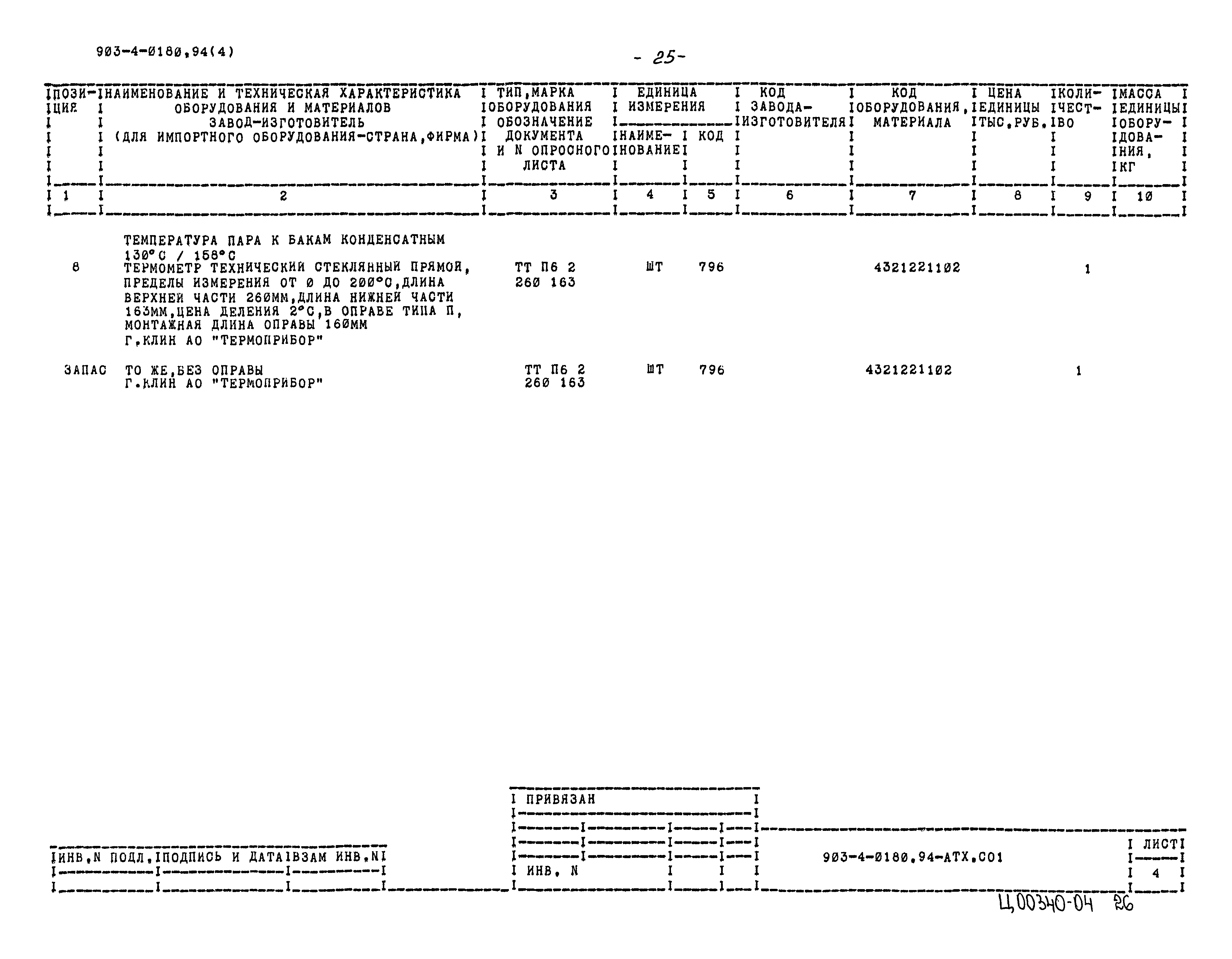 Типовые проектные решения 903-4-0180.94