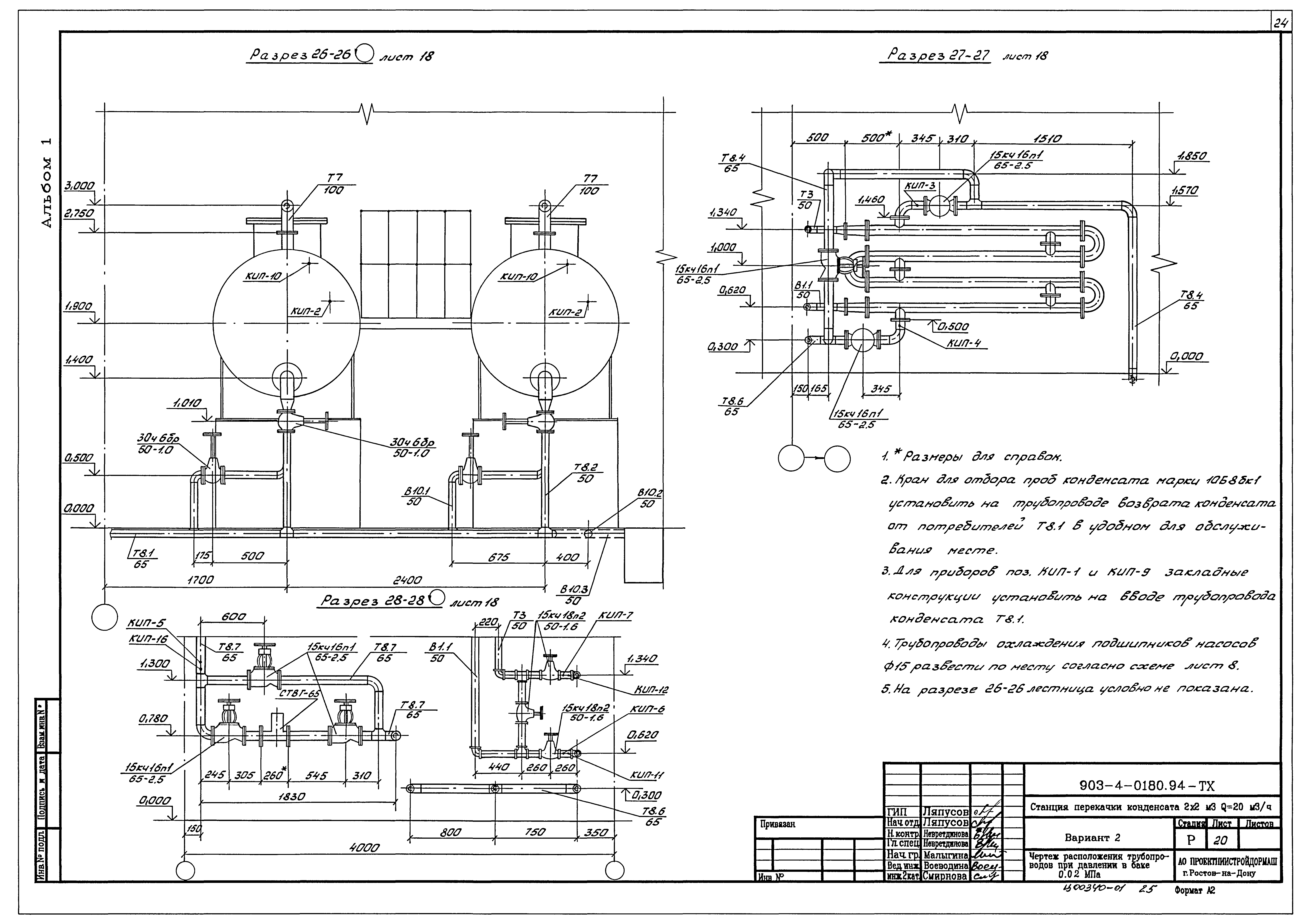 Типовые проектные решения 903-4-0180.94