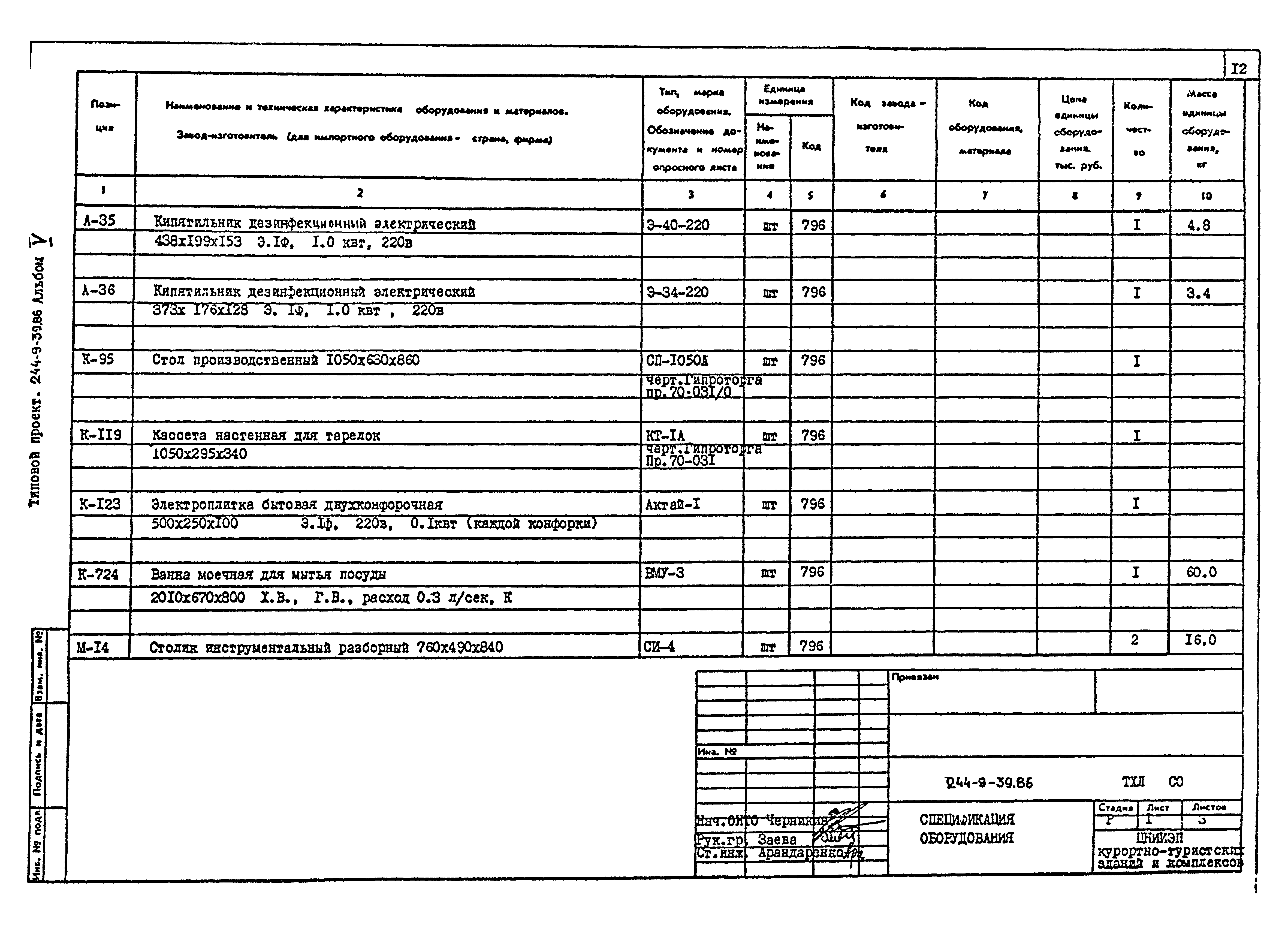 Типовой проект 244-9-39.86