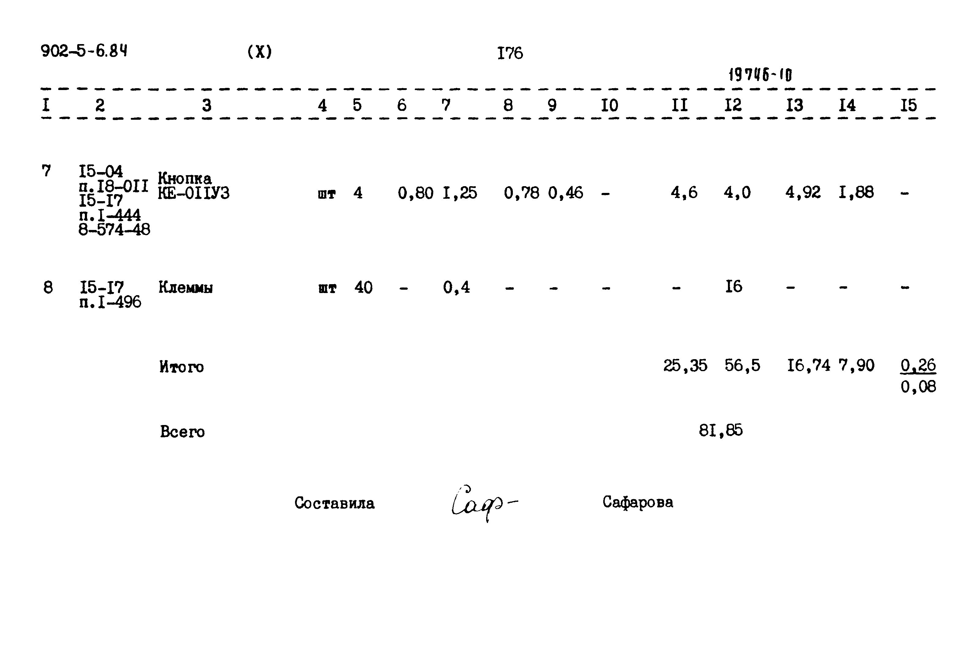 Типовой проект 902-5-6.84