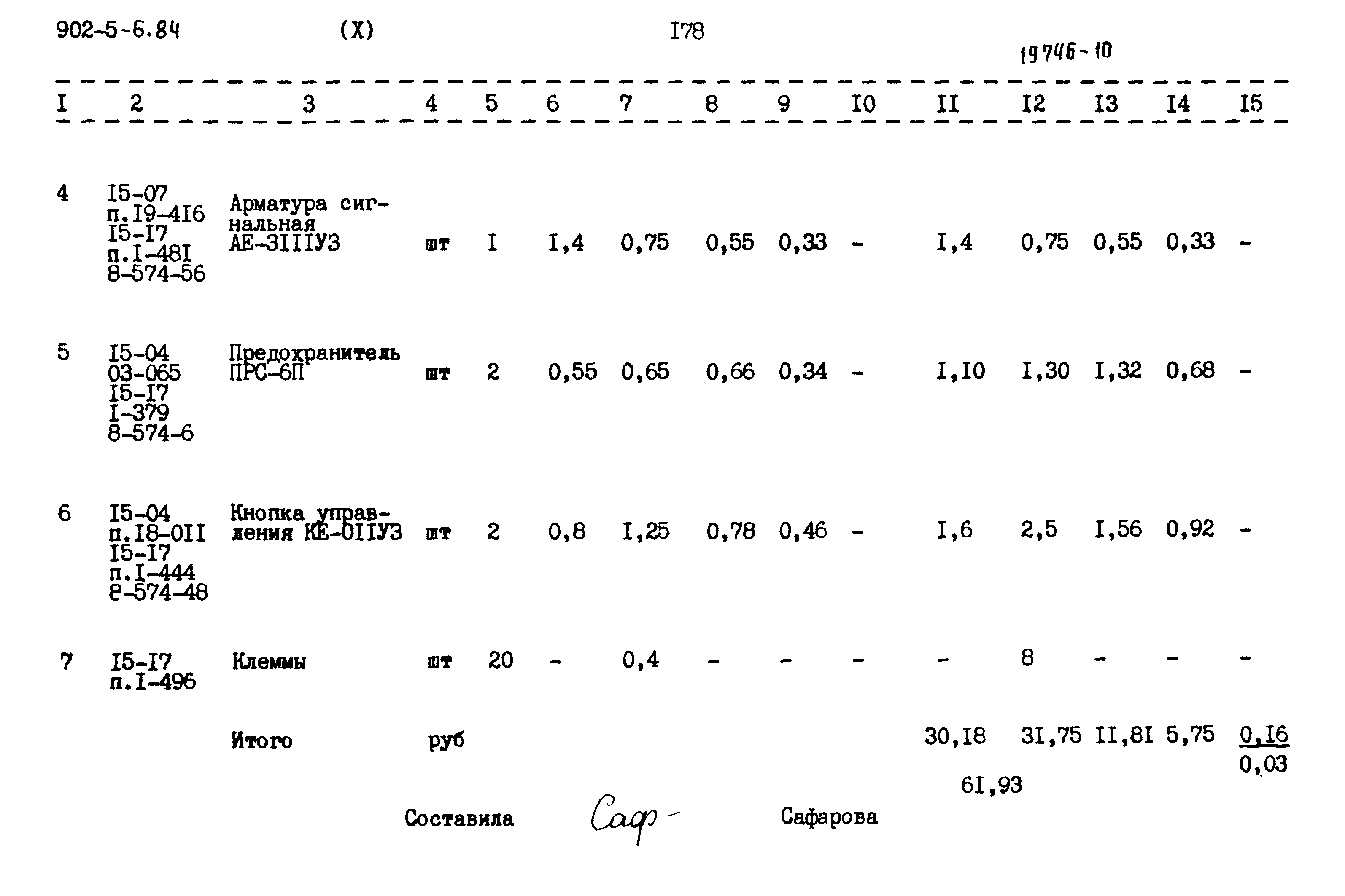 Типовой проект 902-5-6.84
