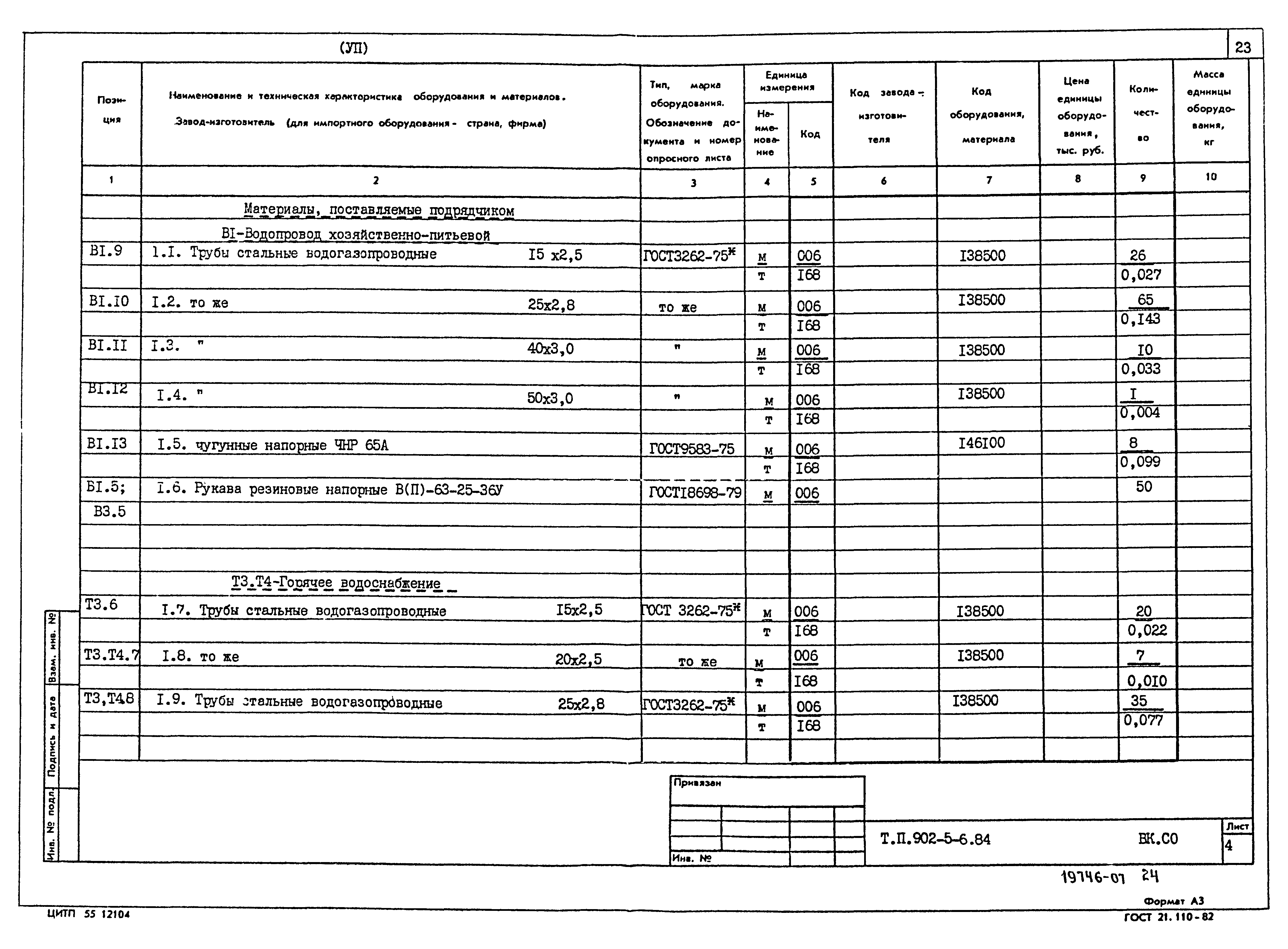 Типовой проект 902-5-6.84