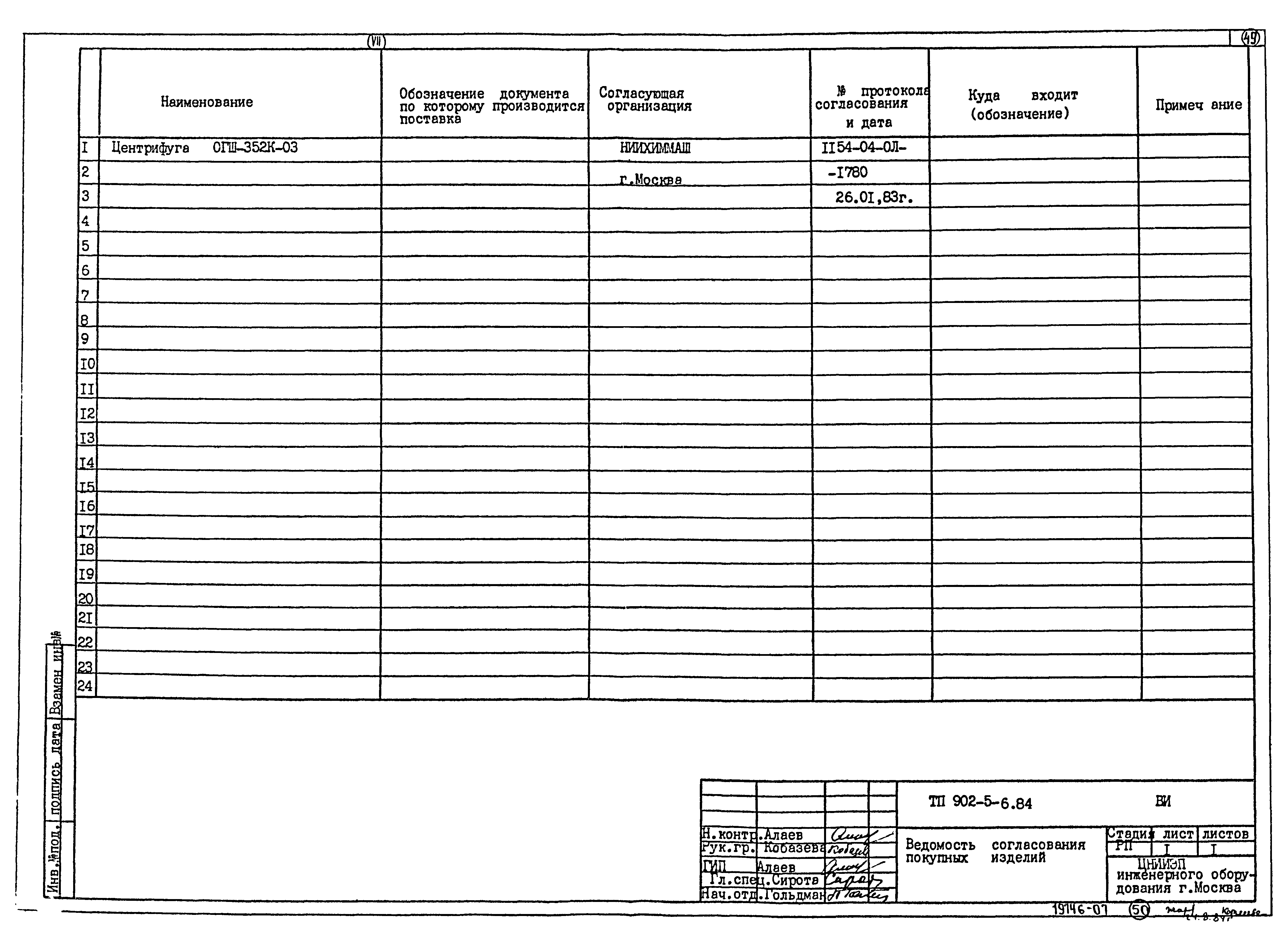 Типовой проект 902-5-6.84