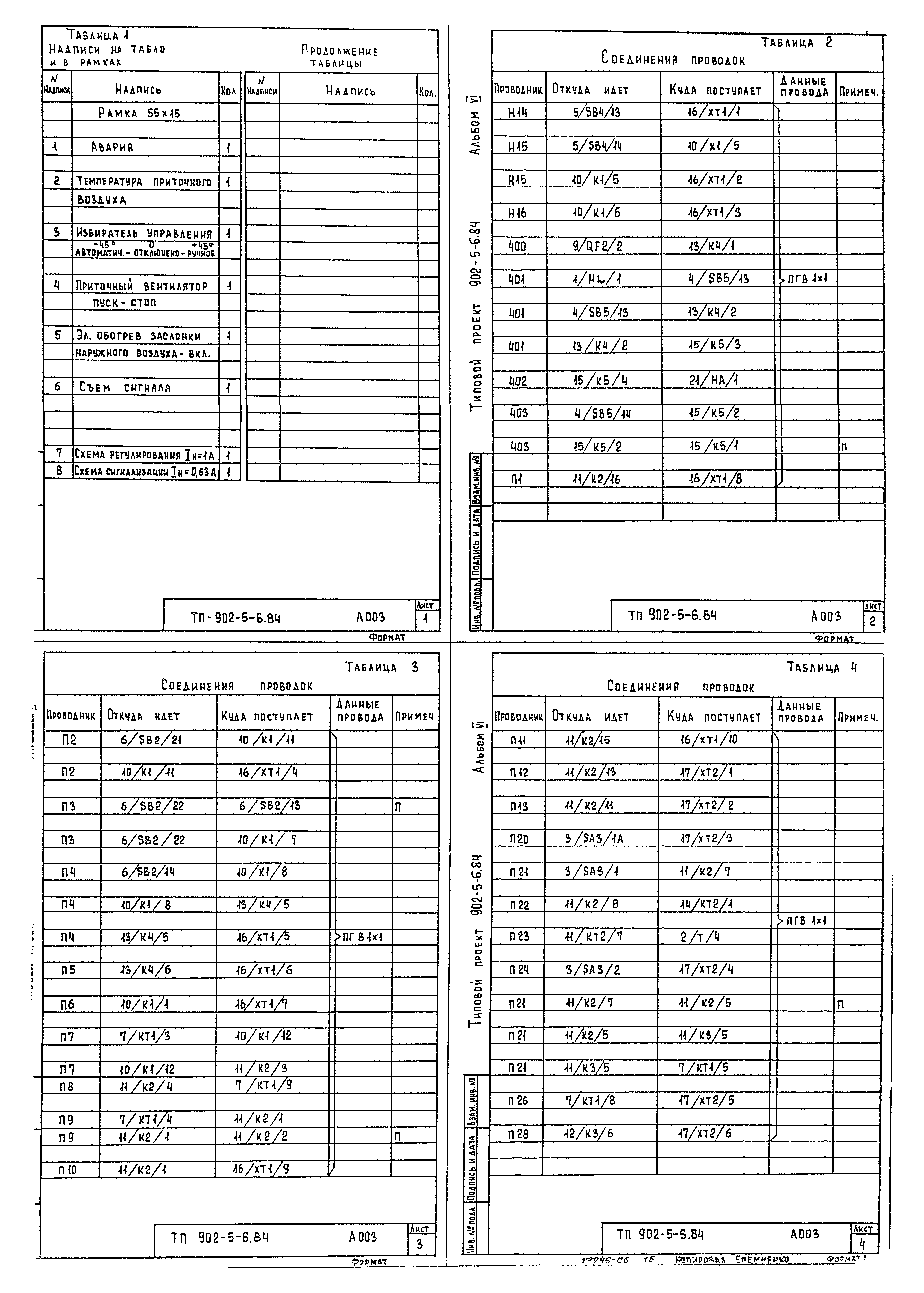 Типовой проект 902-5-6.84