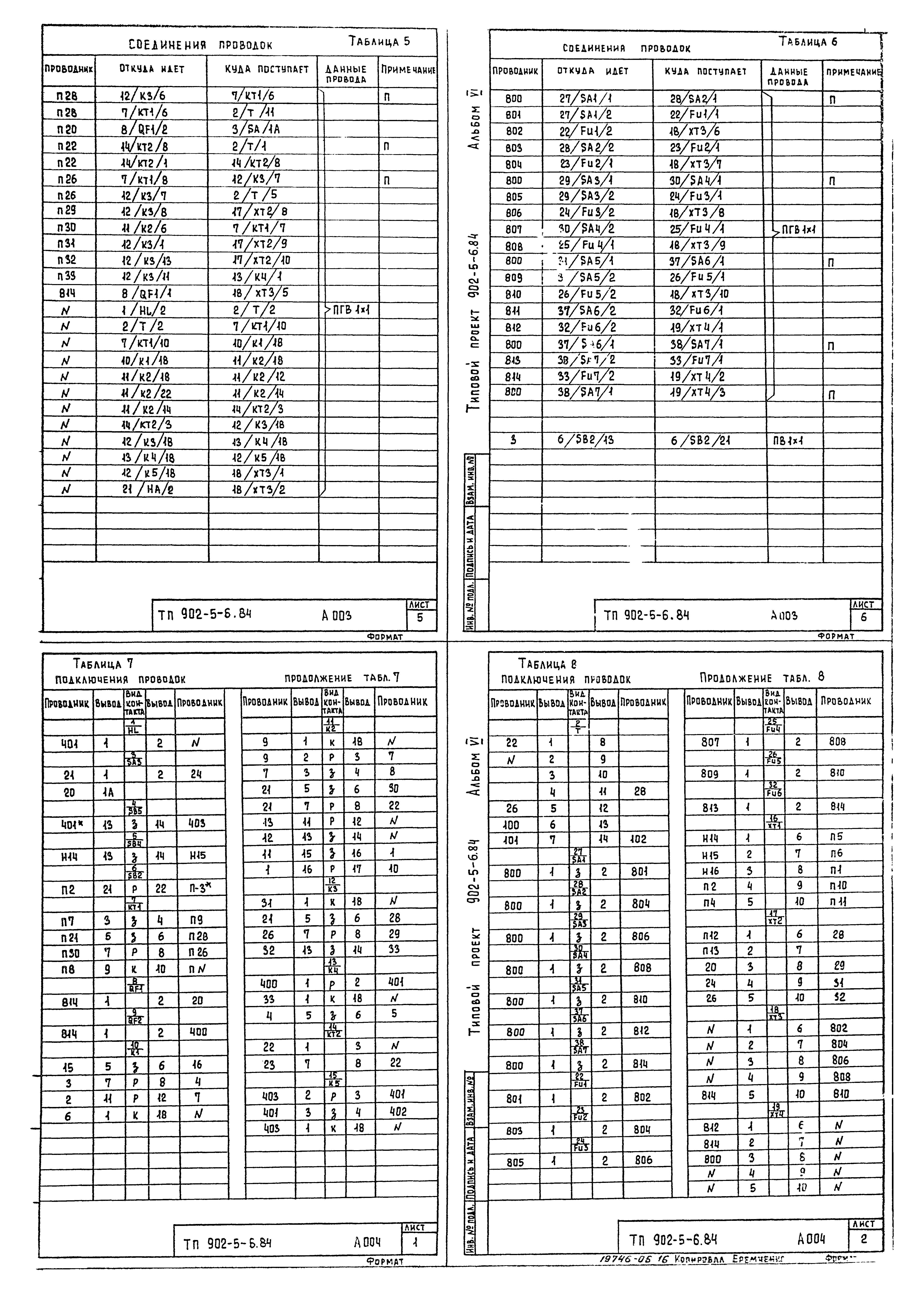 Типовой проект 902-5-6.84