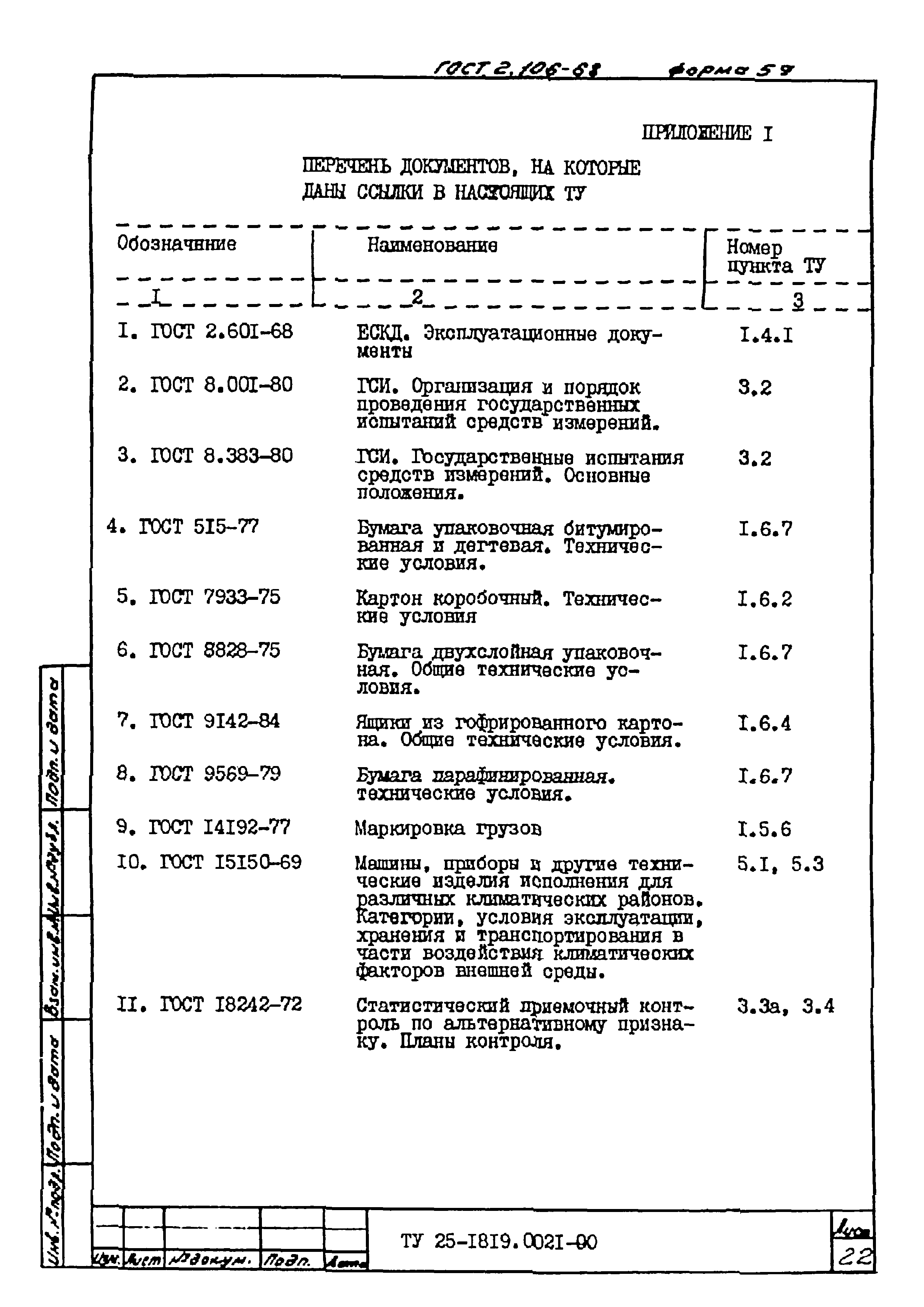 ТУ 25-1819.0021-90