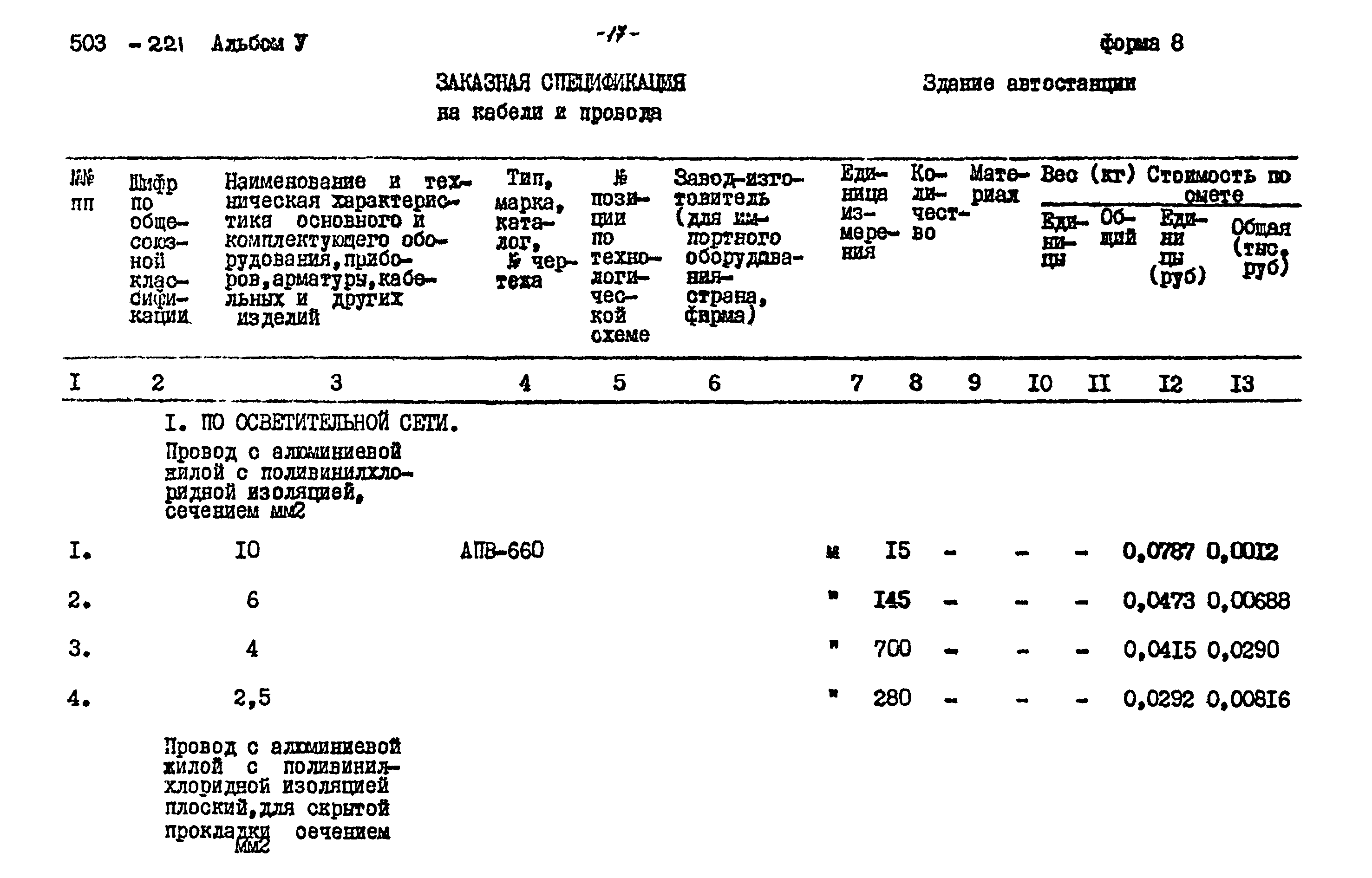 Типовой проект 503-221