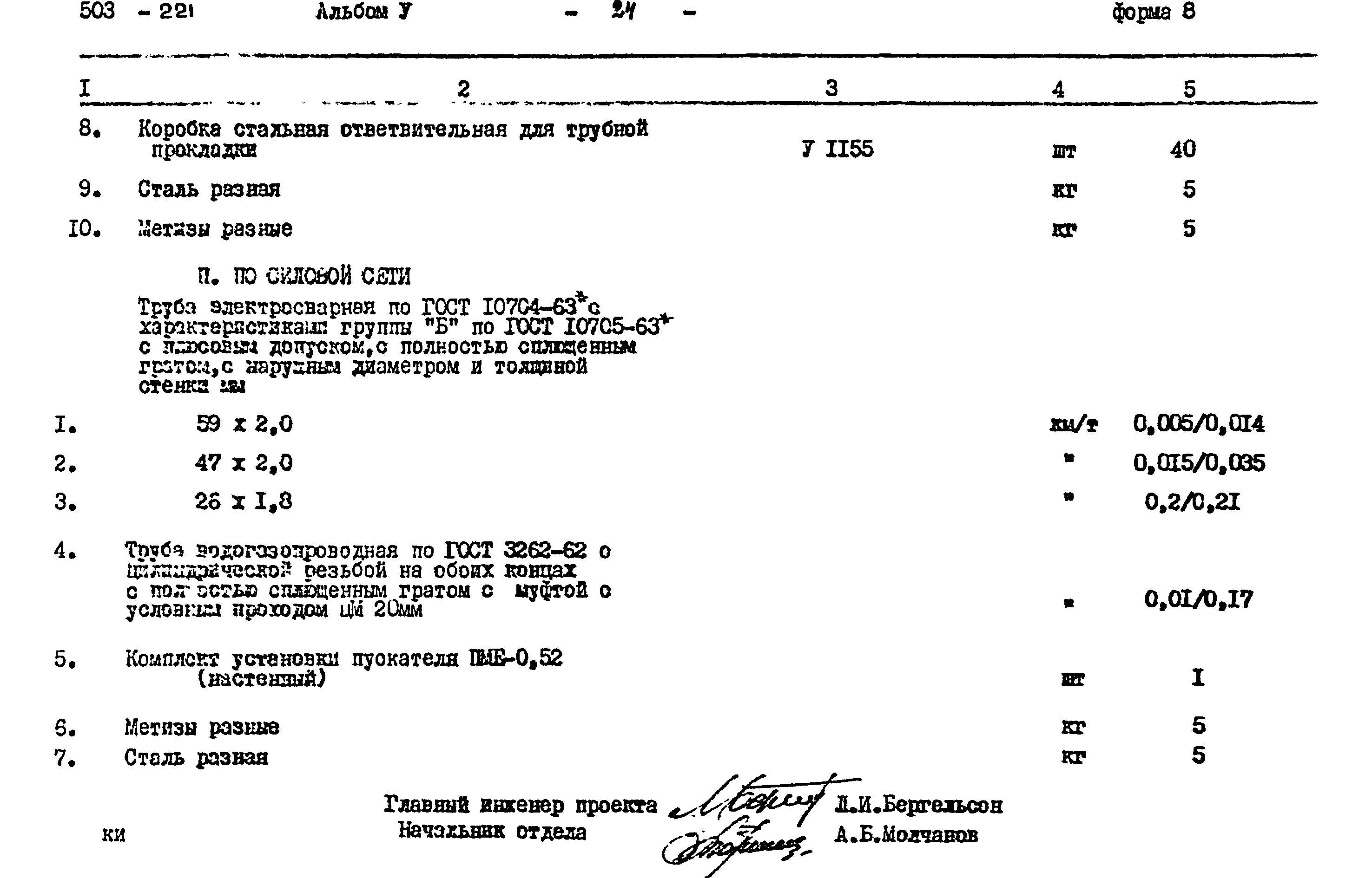 Типовой проект 503-221