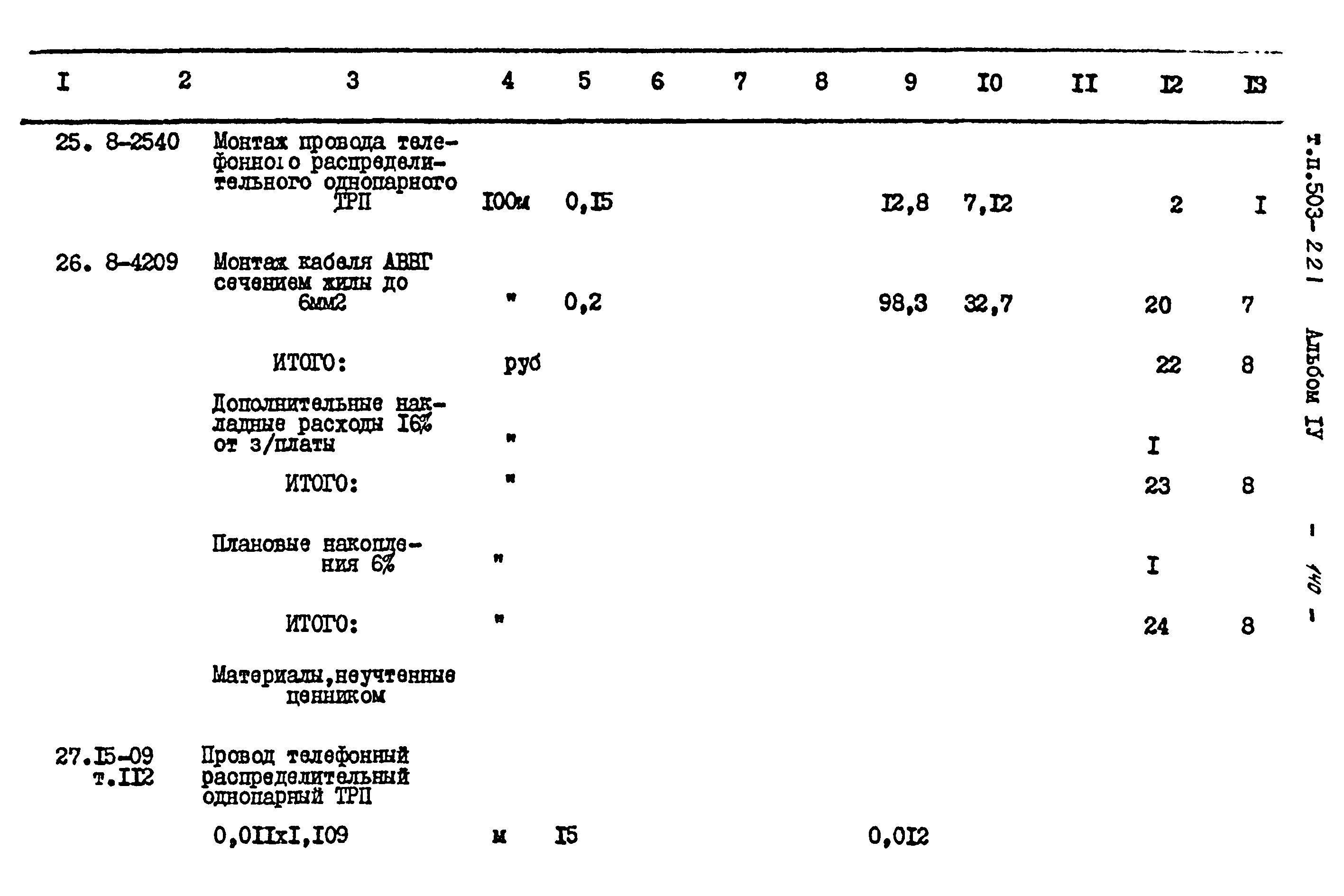 Типовой проект 503-221