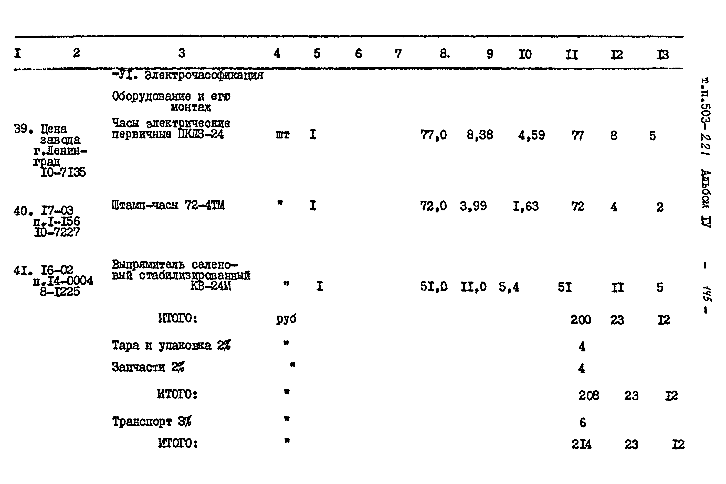 Типовой проект 503-221