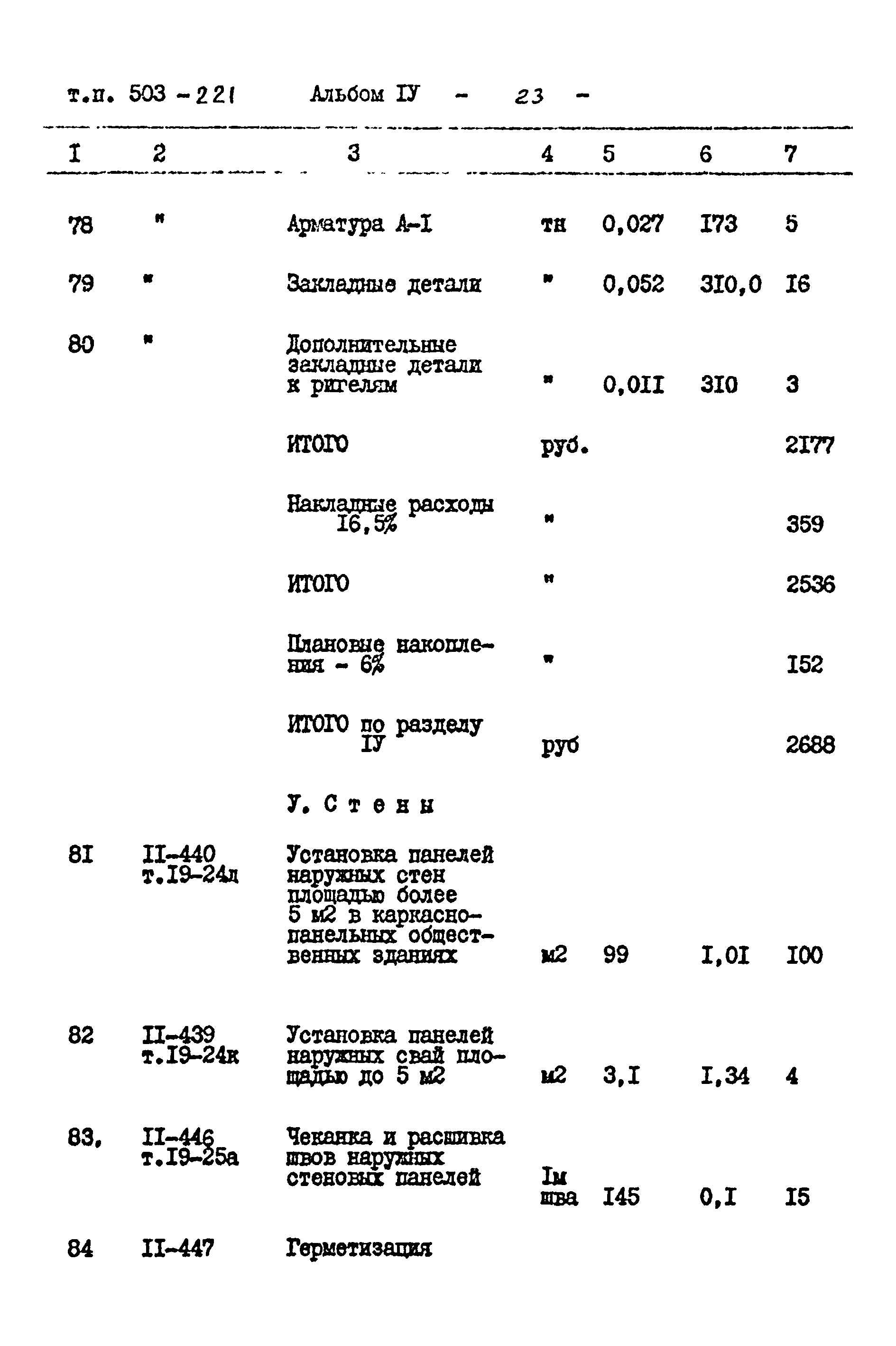 Типовой проект 503-221