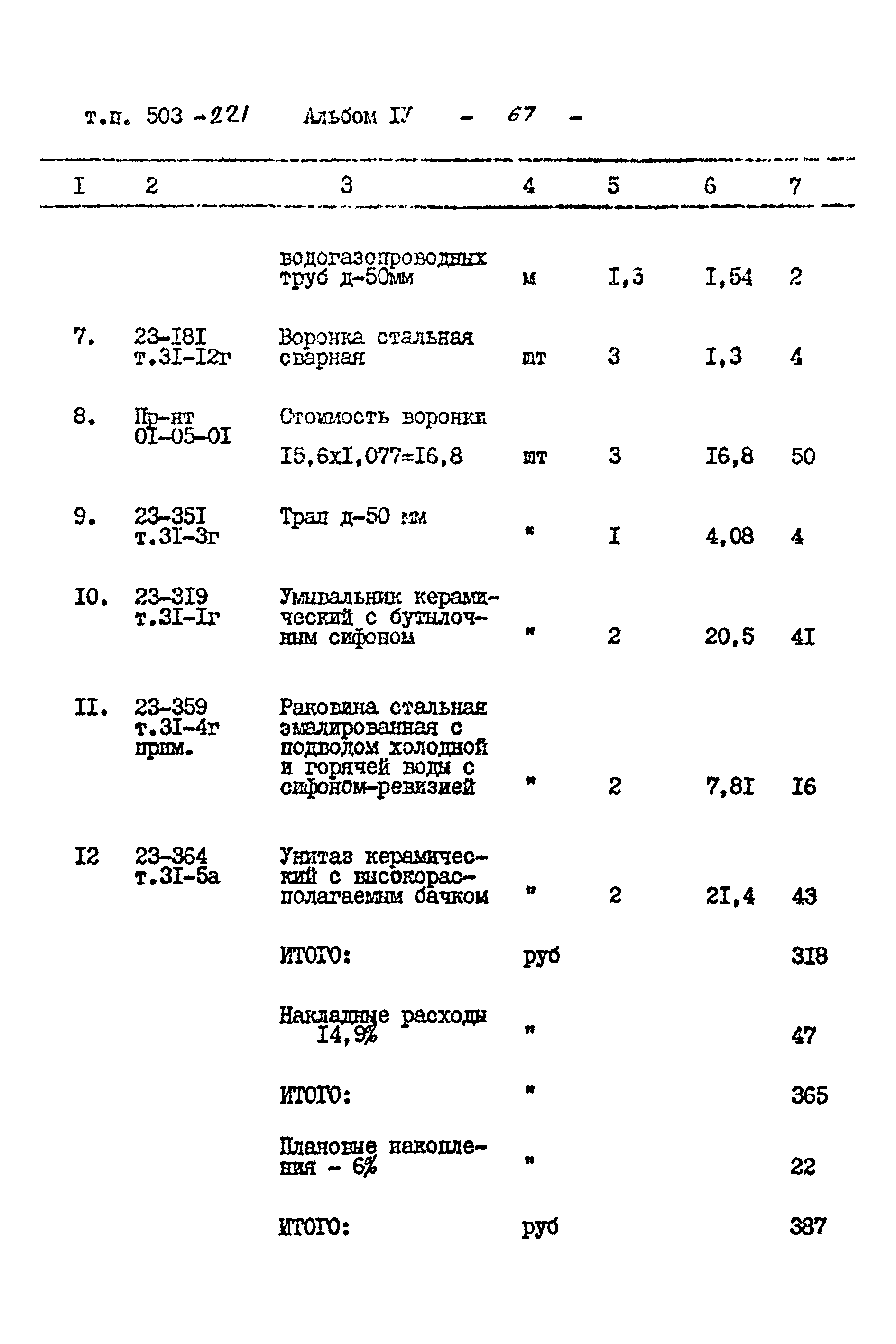 Типовой проект 503-221