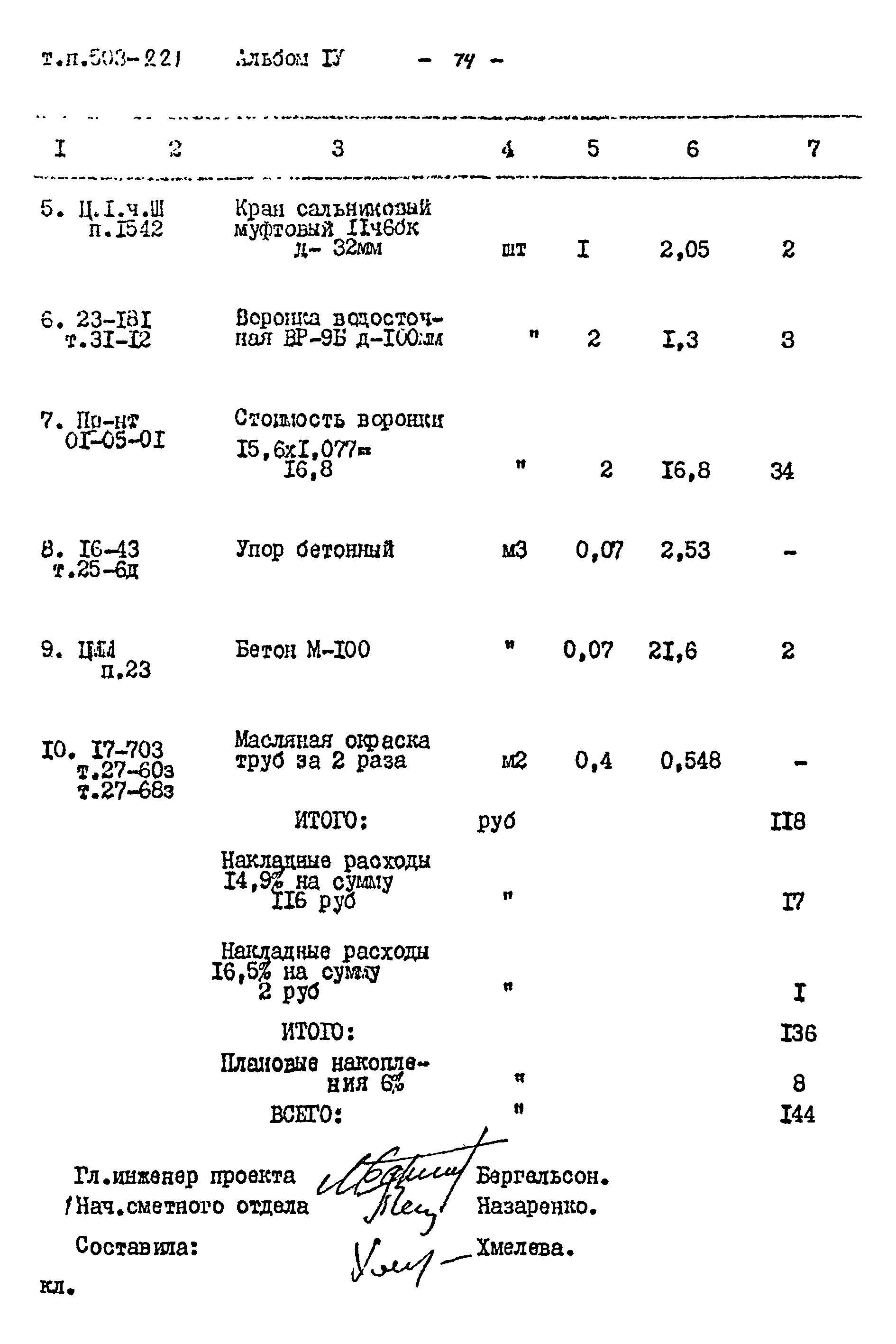 Типовой проект 503-221