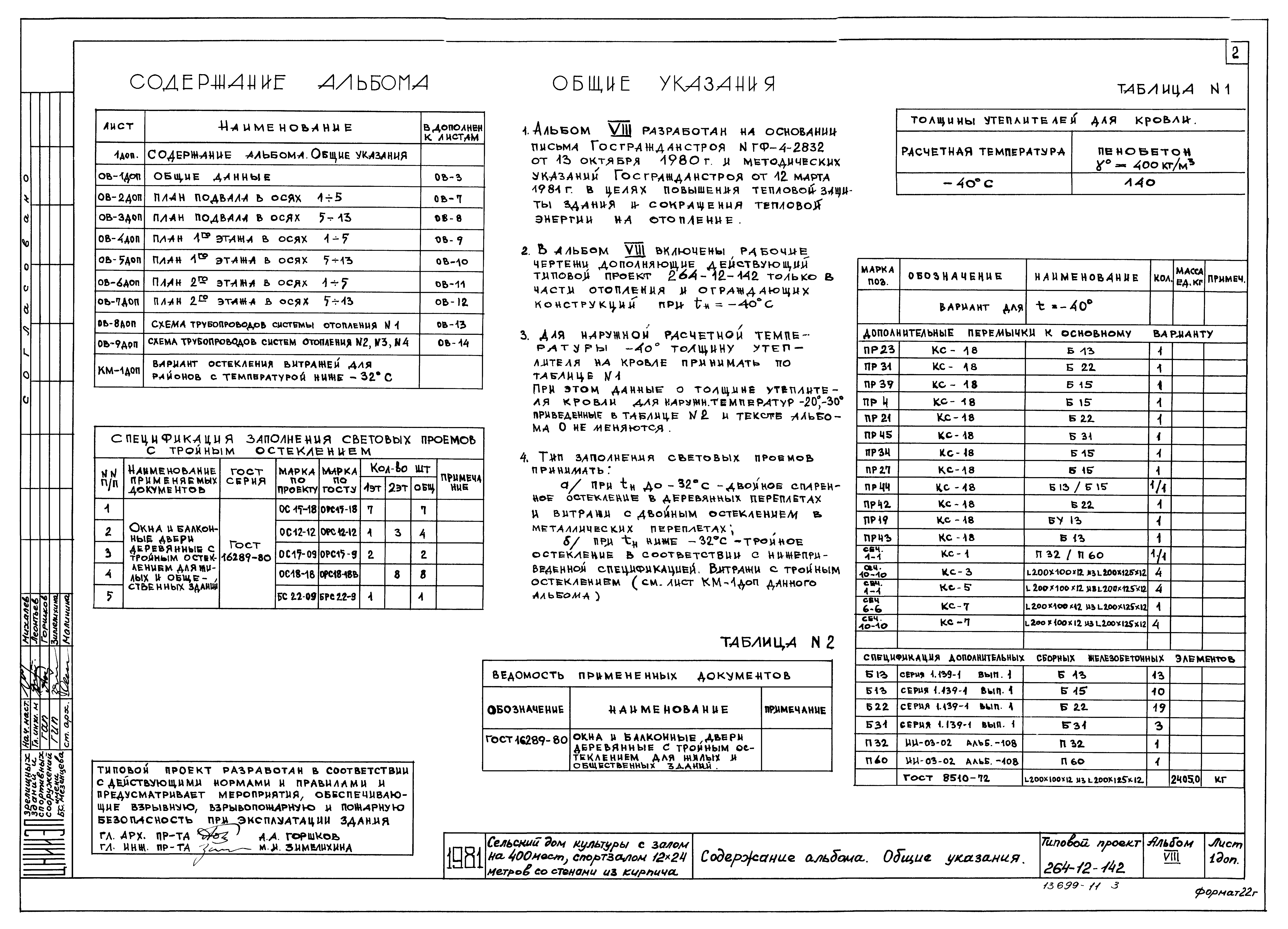 Типовой проект 264-12-142