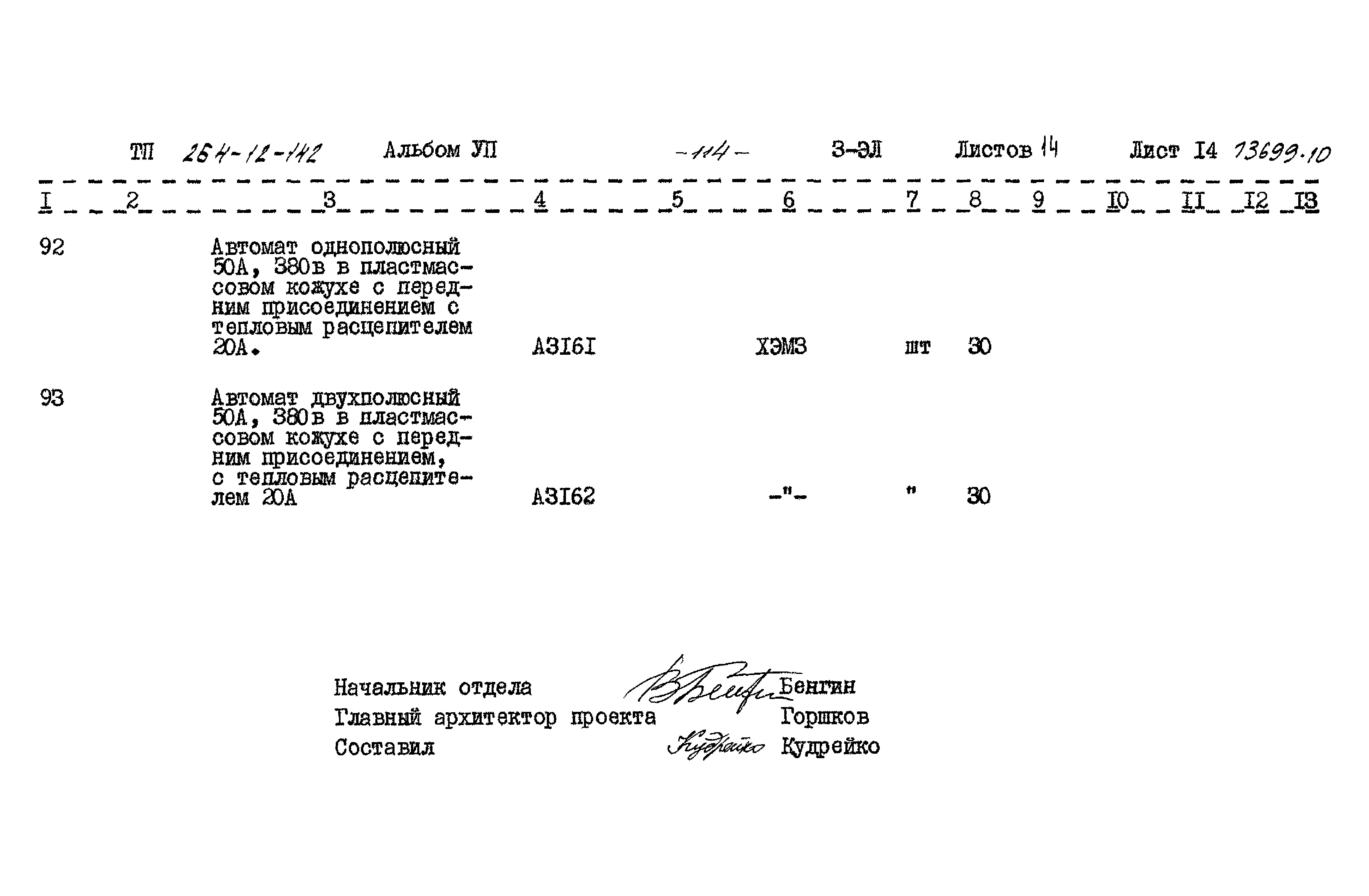 Типовой проект 264-12-142