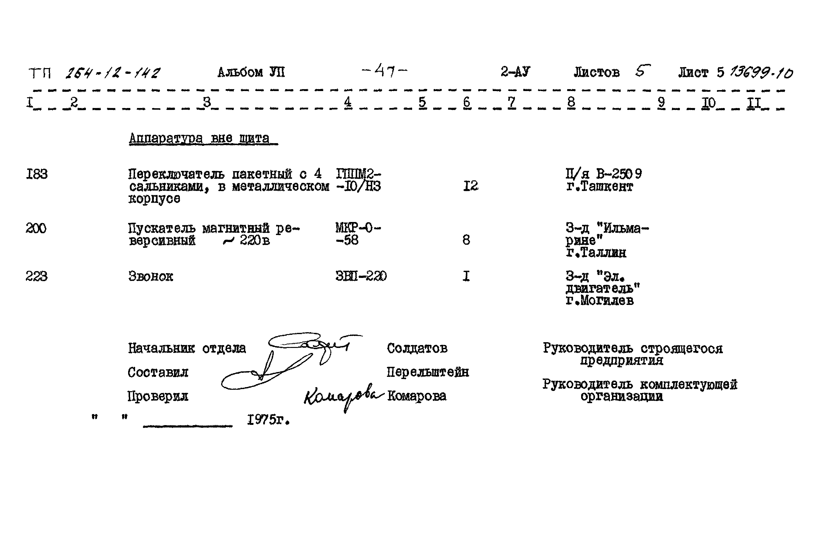 Типовой проект 264-12-142