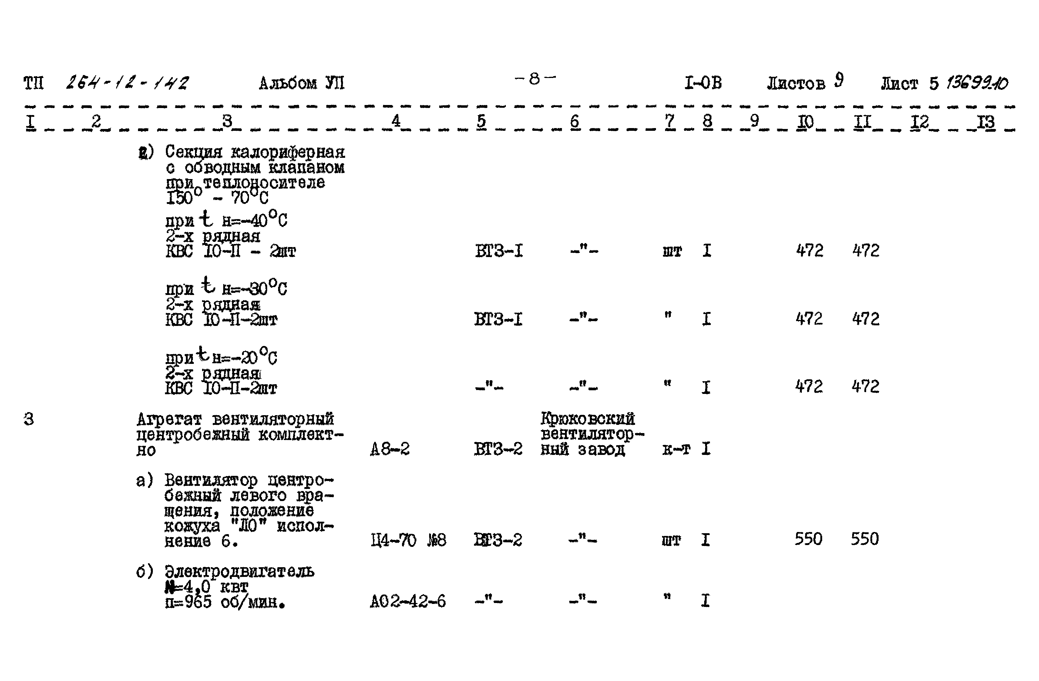 Типовой проект 264-12-142