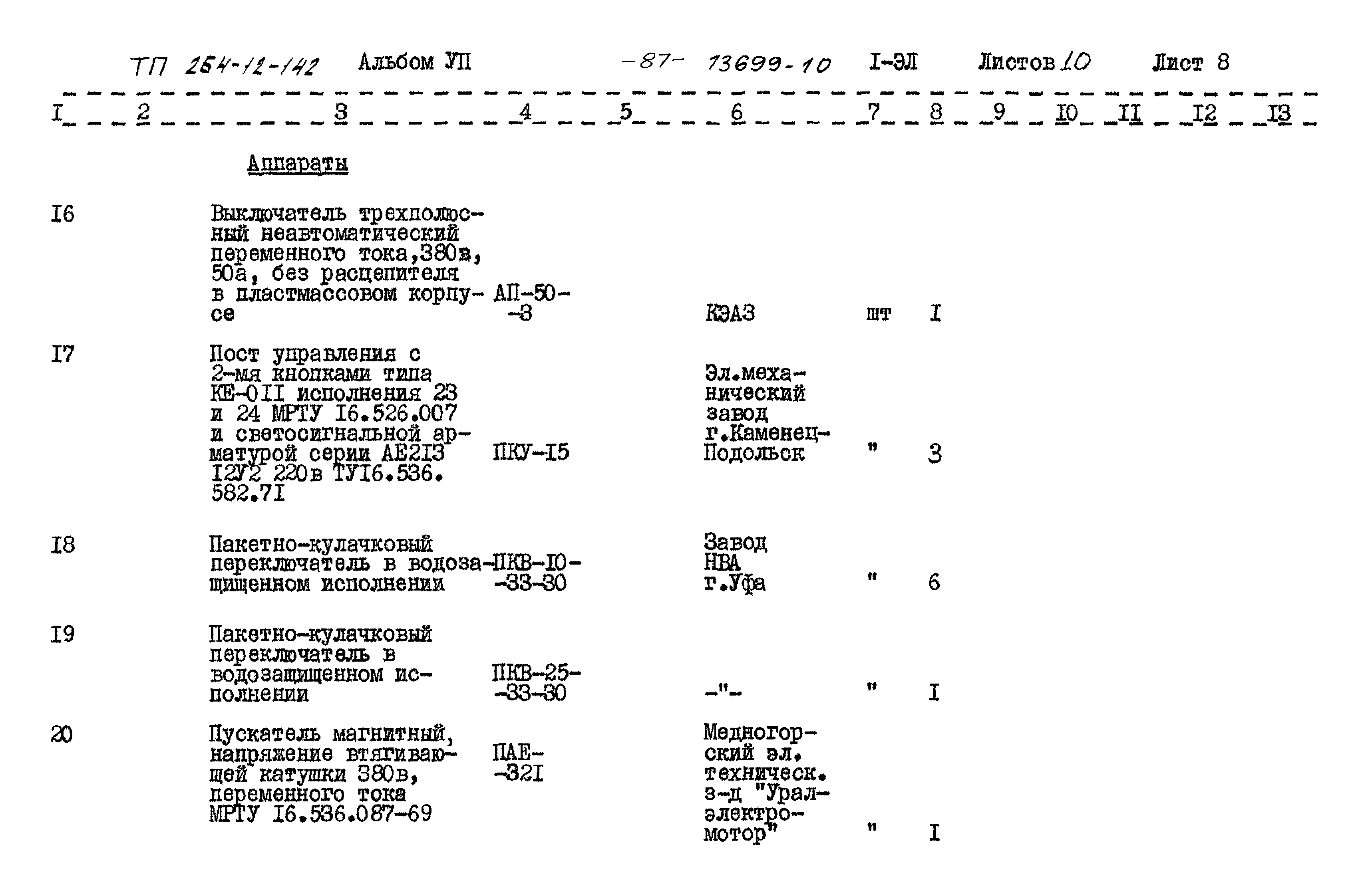 Типовой проект 264-12-142