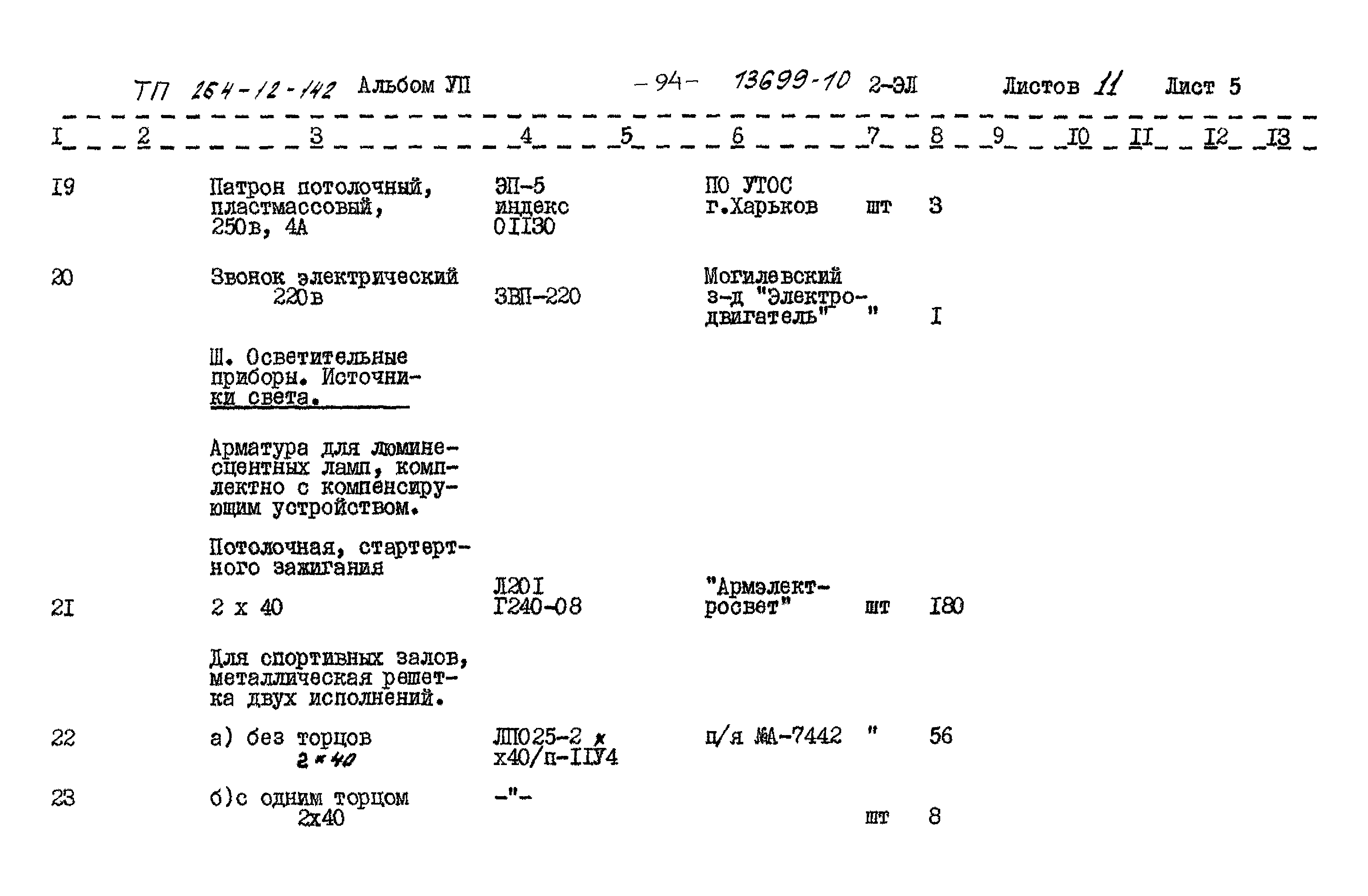 Типовой проект 264-12-142
