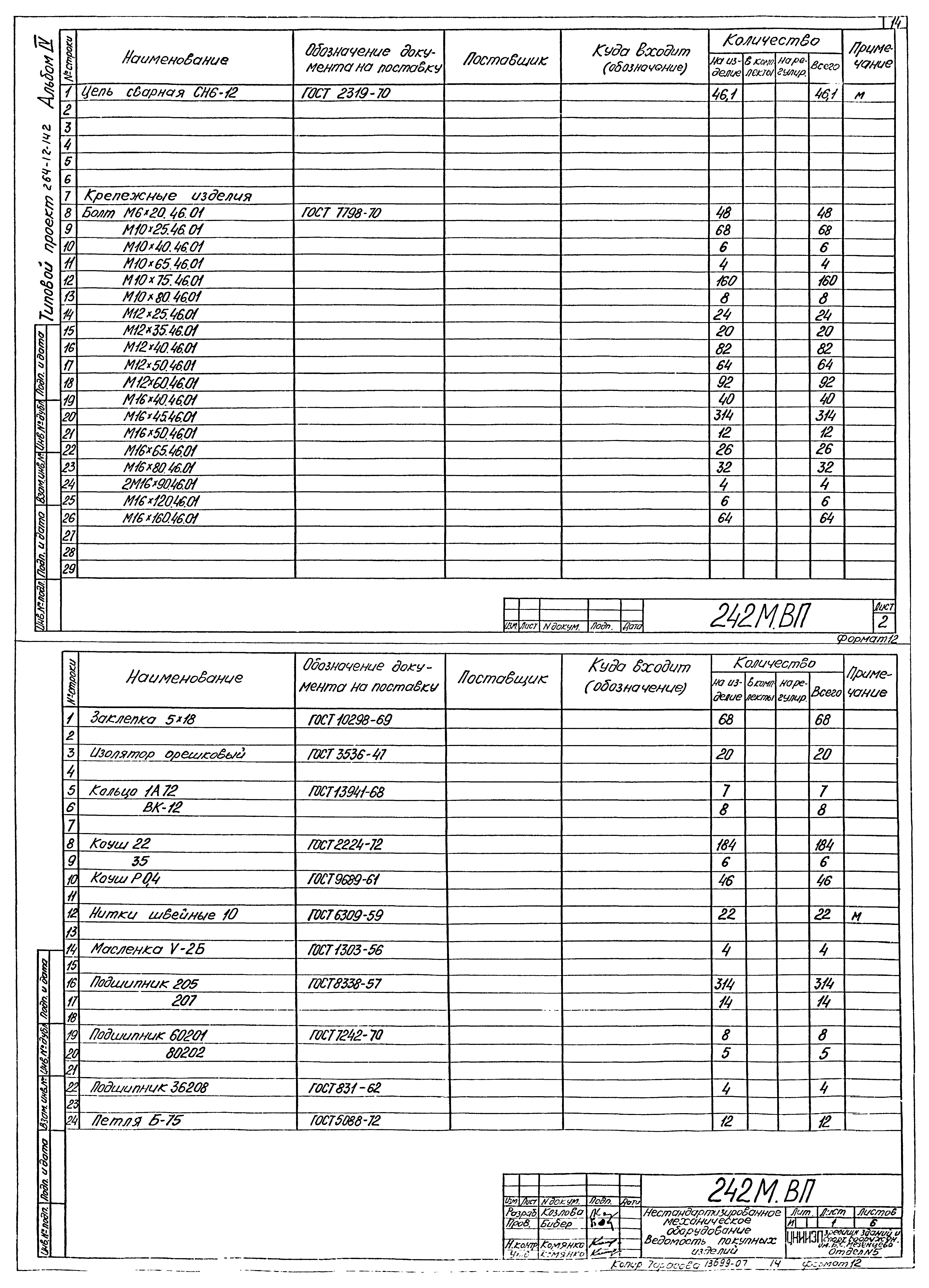 Типовой проект 264-12-142