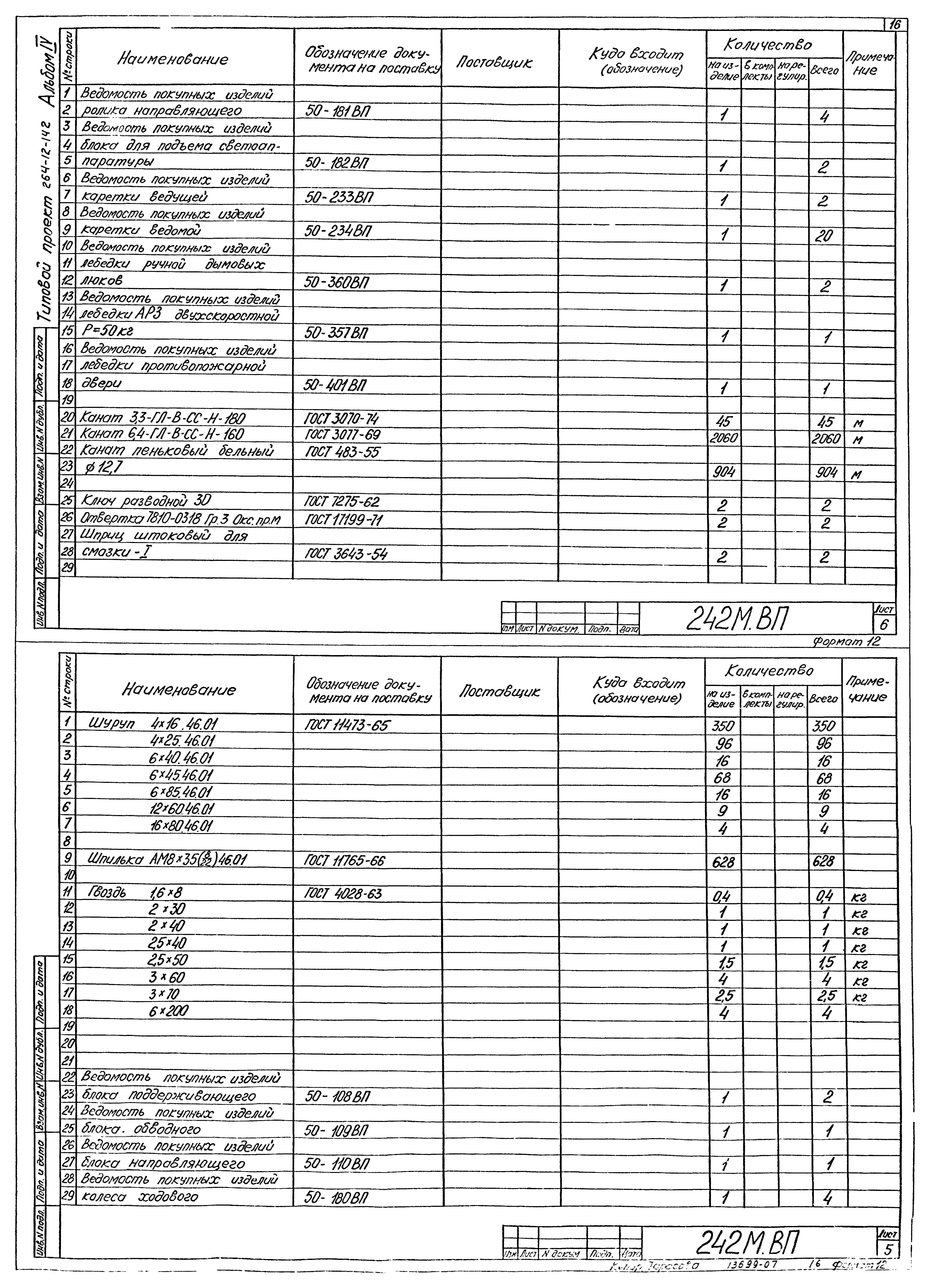Типовой проект 264-12-142