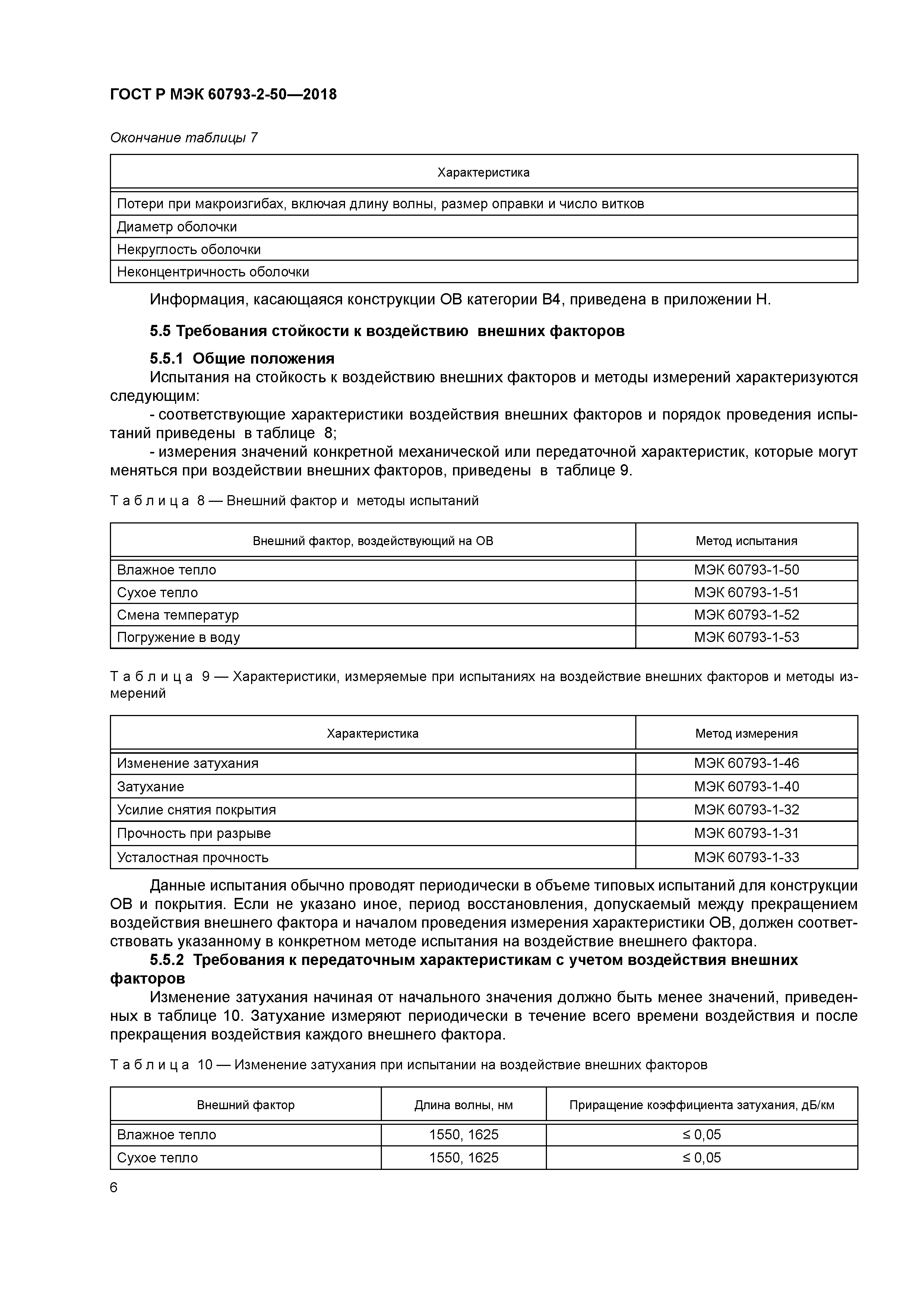 ГОСТ Р МЭК 60793-2-50-2018