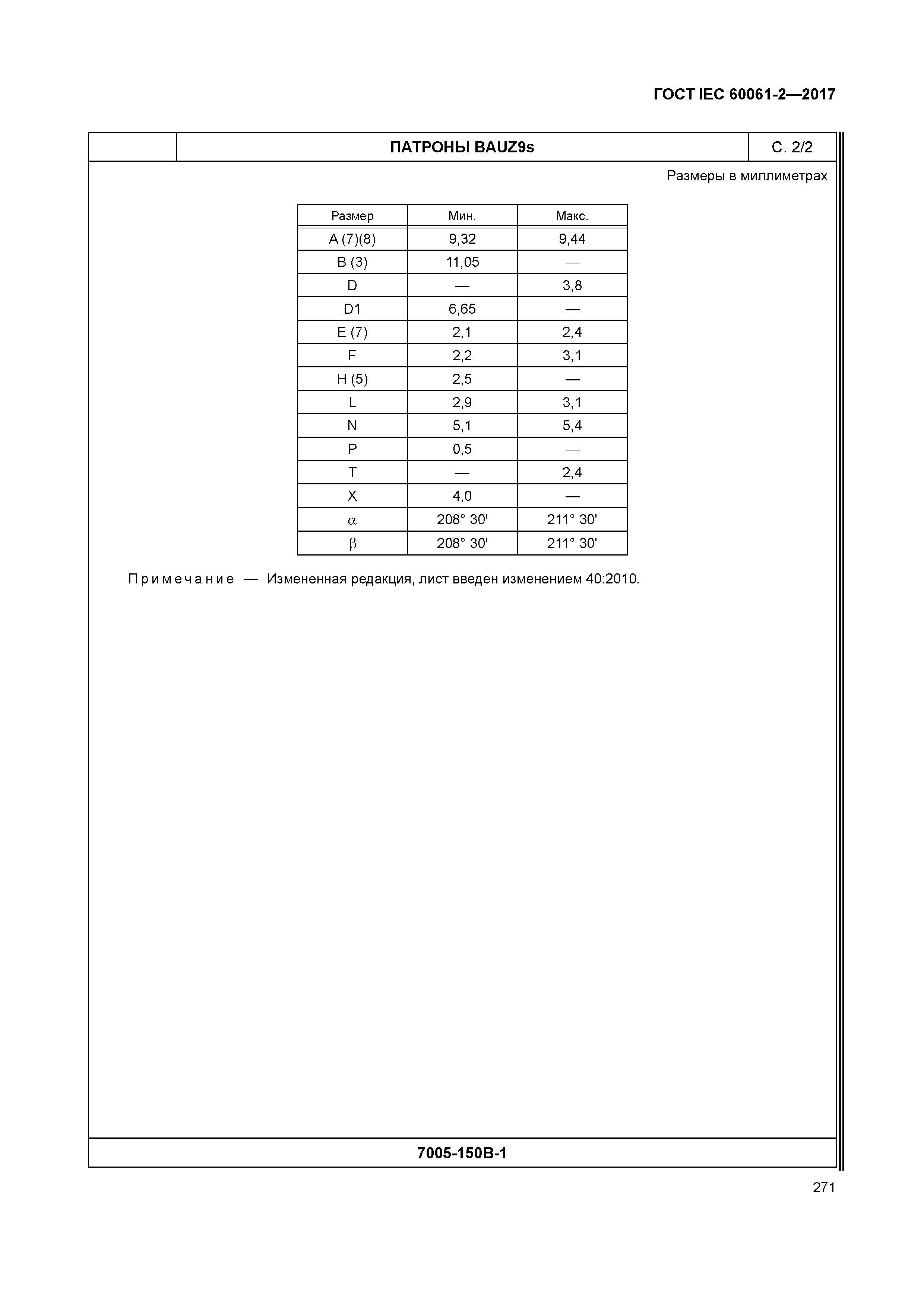 ГОСТ IEC 60061-2-2017