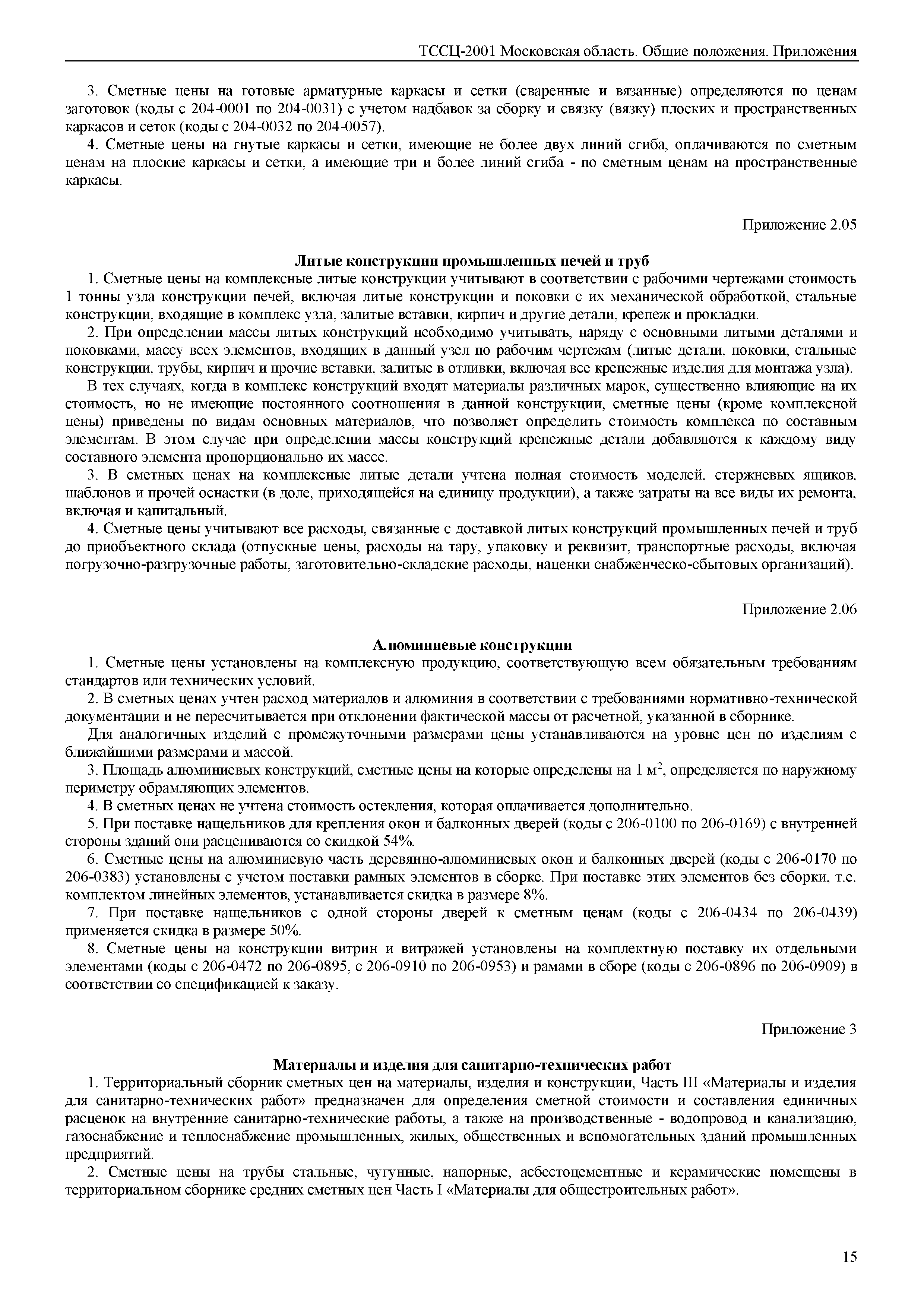 ТССЦ 01-2001 Московская область