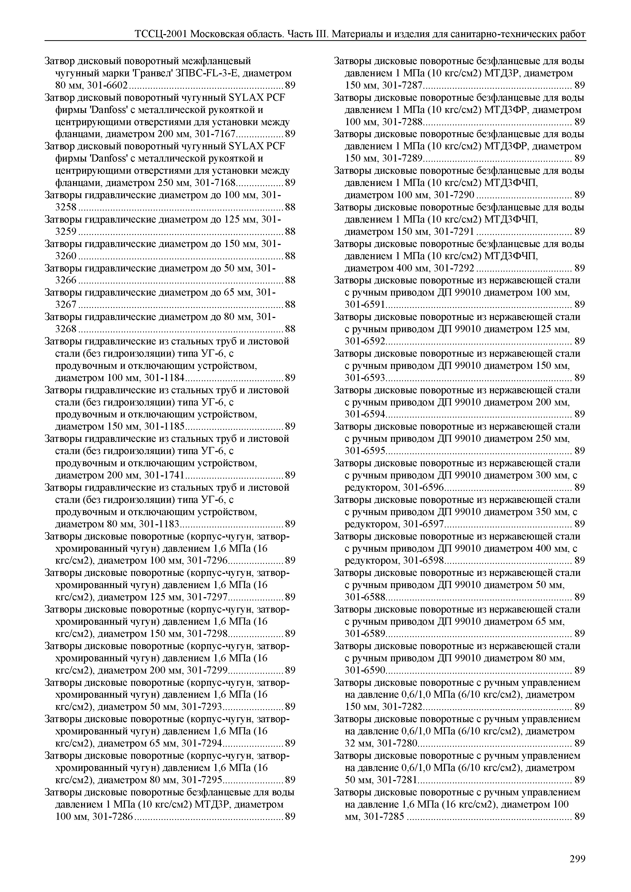 ТССЦ 01-2001 Московская область