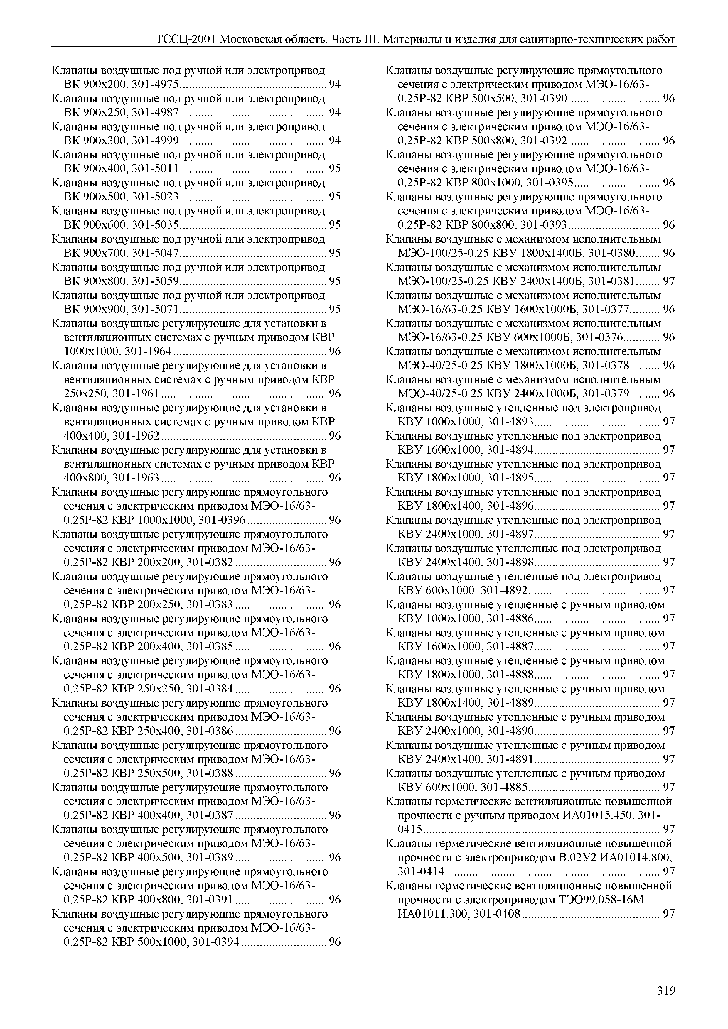 ТССЦ 01-2001 Московская область