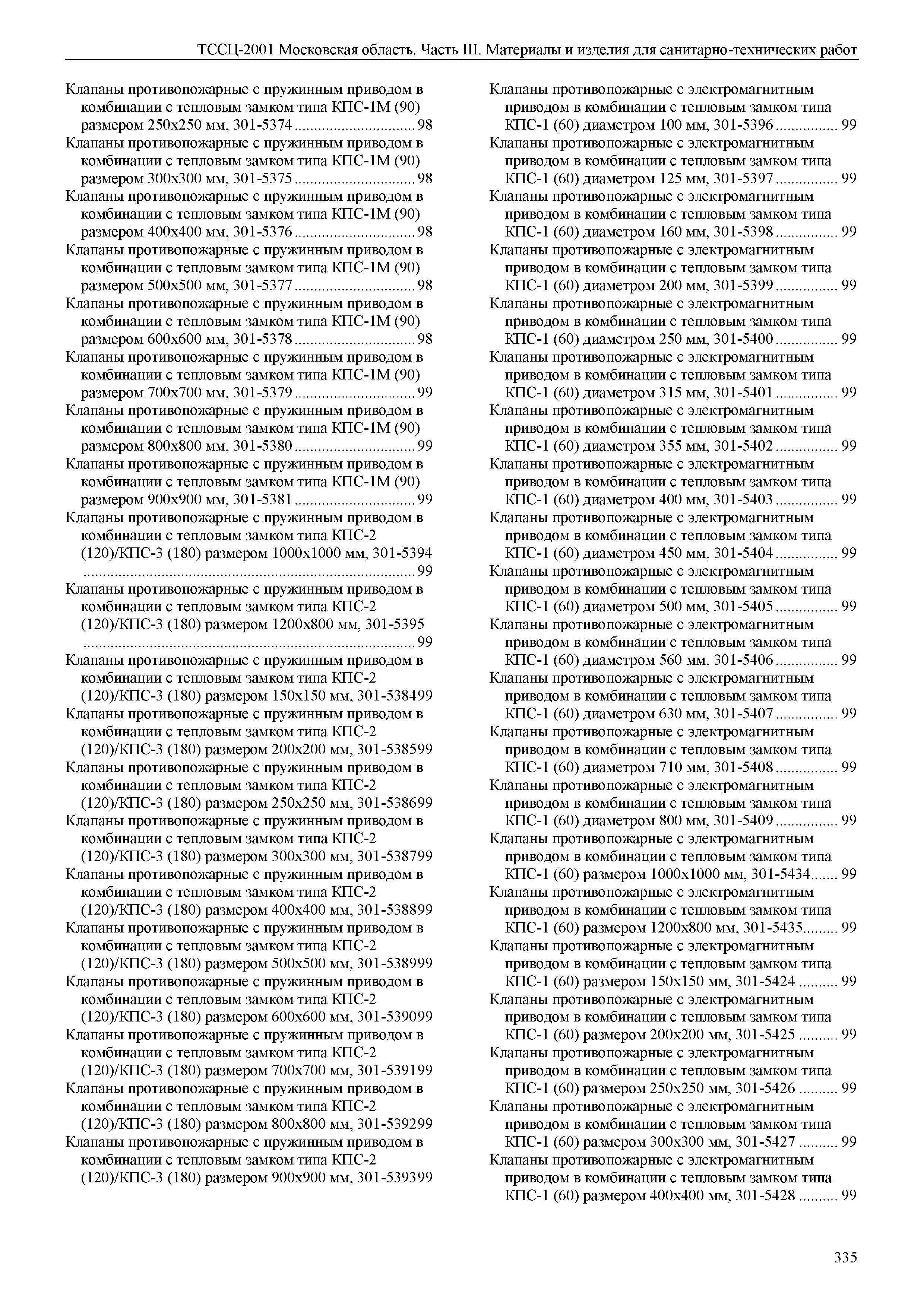 ТССЦ 01-2001 Московская область