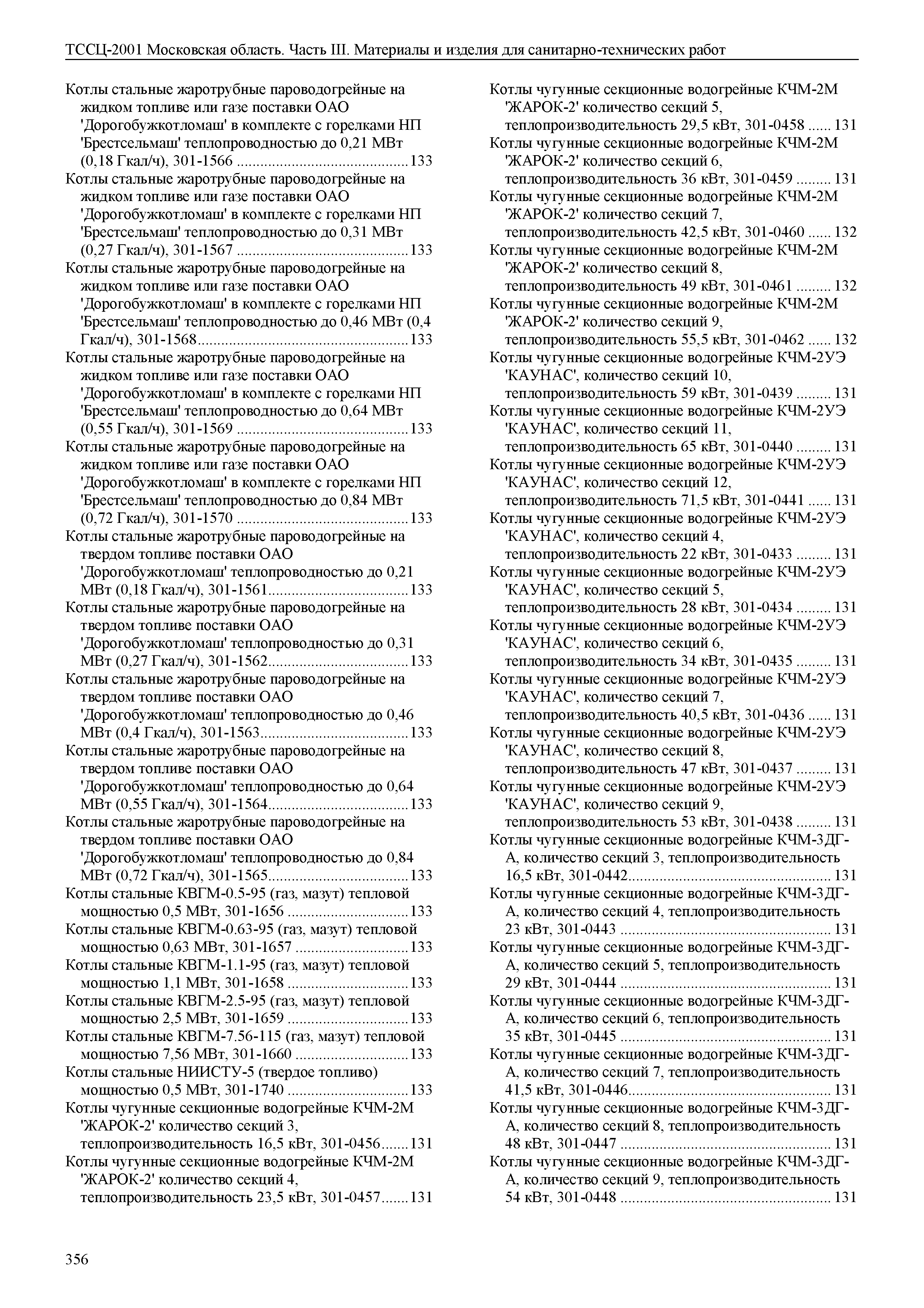 ТССЦ 01-2001 Московская область