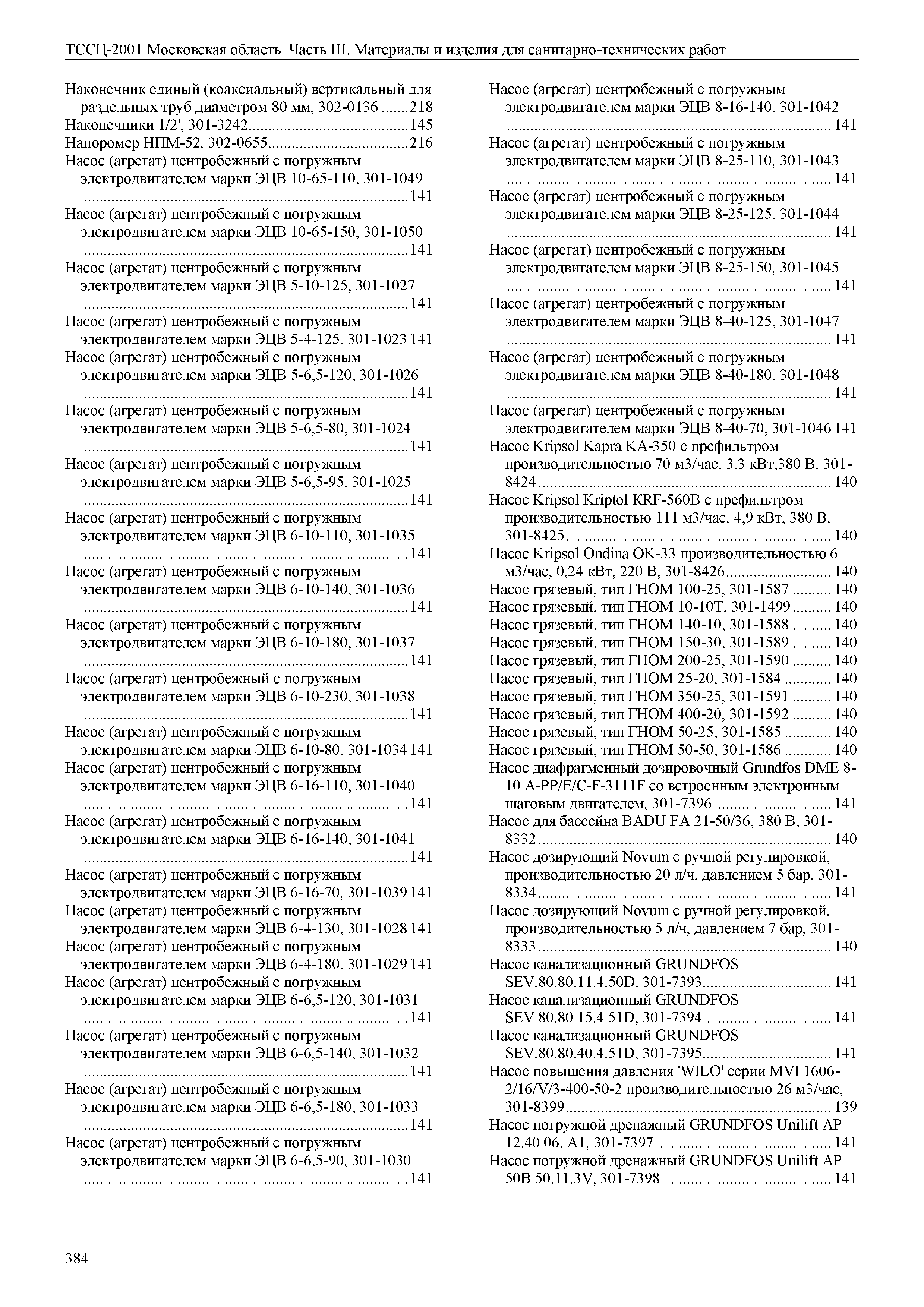 ТССЦ 01-2001 Московская область