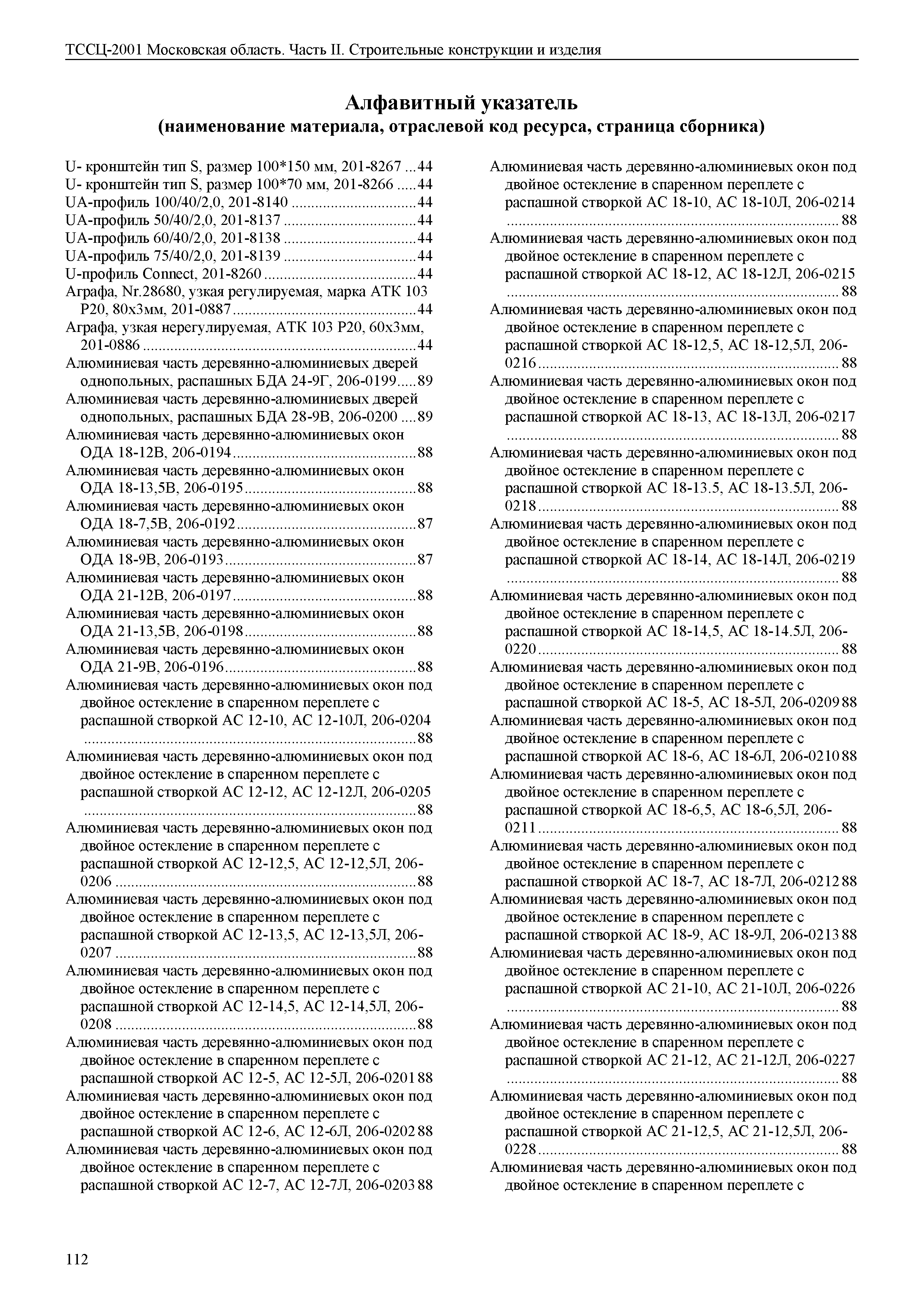 ТССЦ 01-2001 Московская область