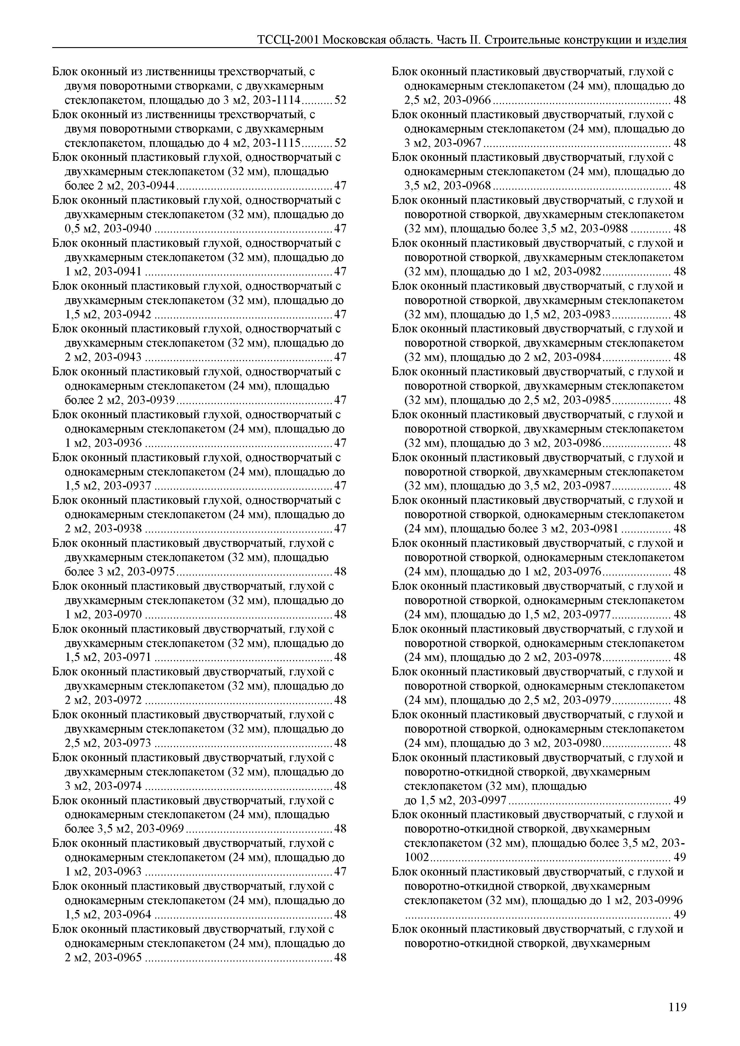 ТССЦ 01-2001 Московская область