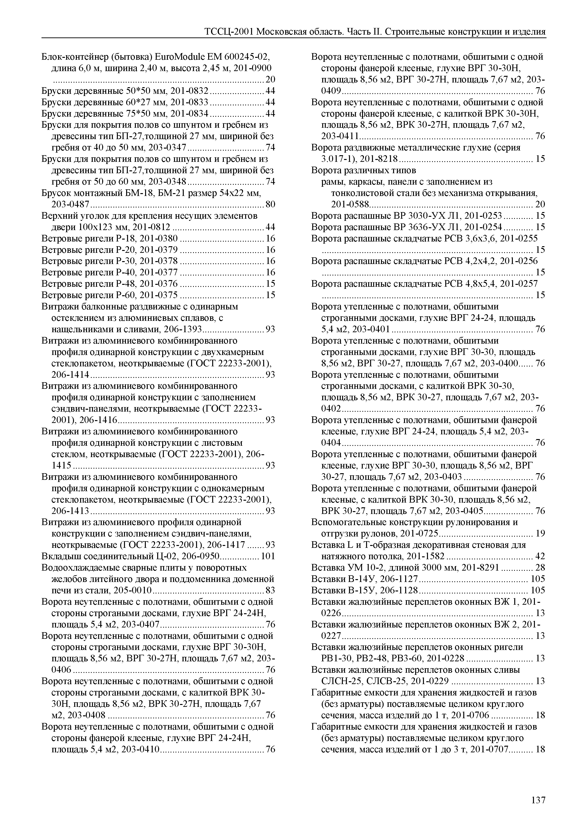 ТССЦ 01-2001 Московская область